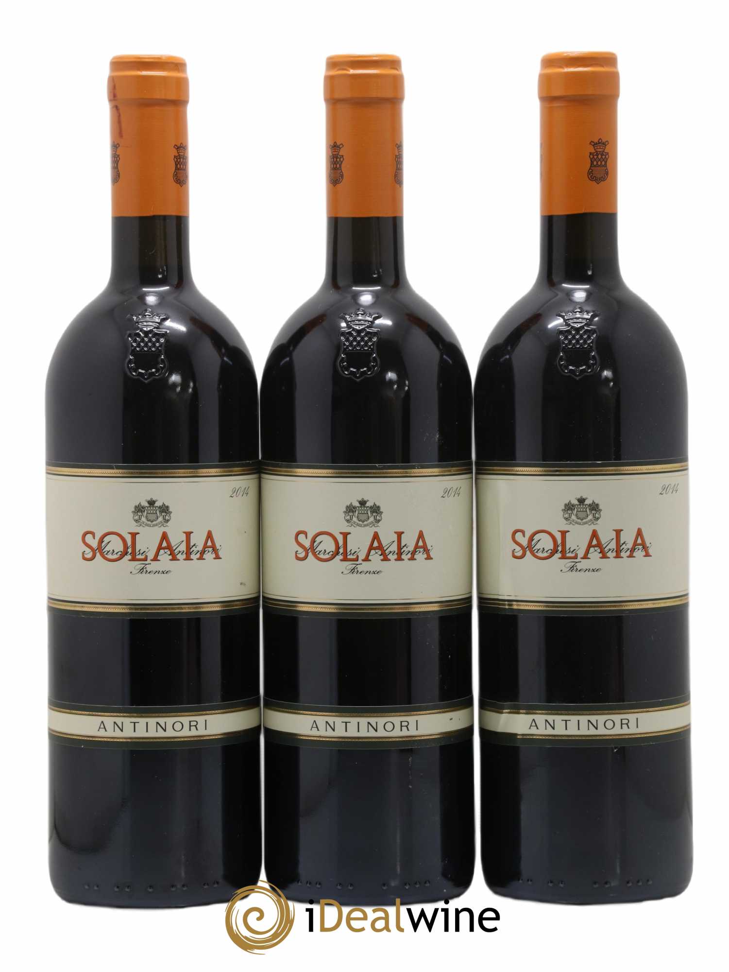 Toscana IGT Solaia Tenuta Tignanello - Marchesi Antinori 2014 - Lot de 3 bouteilles - 0