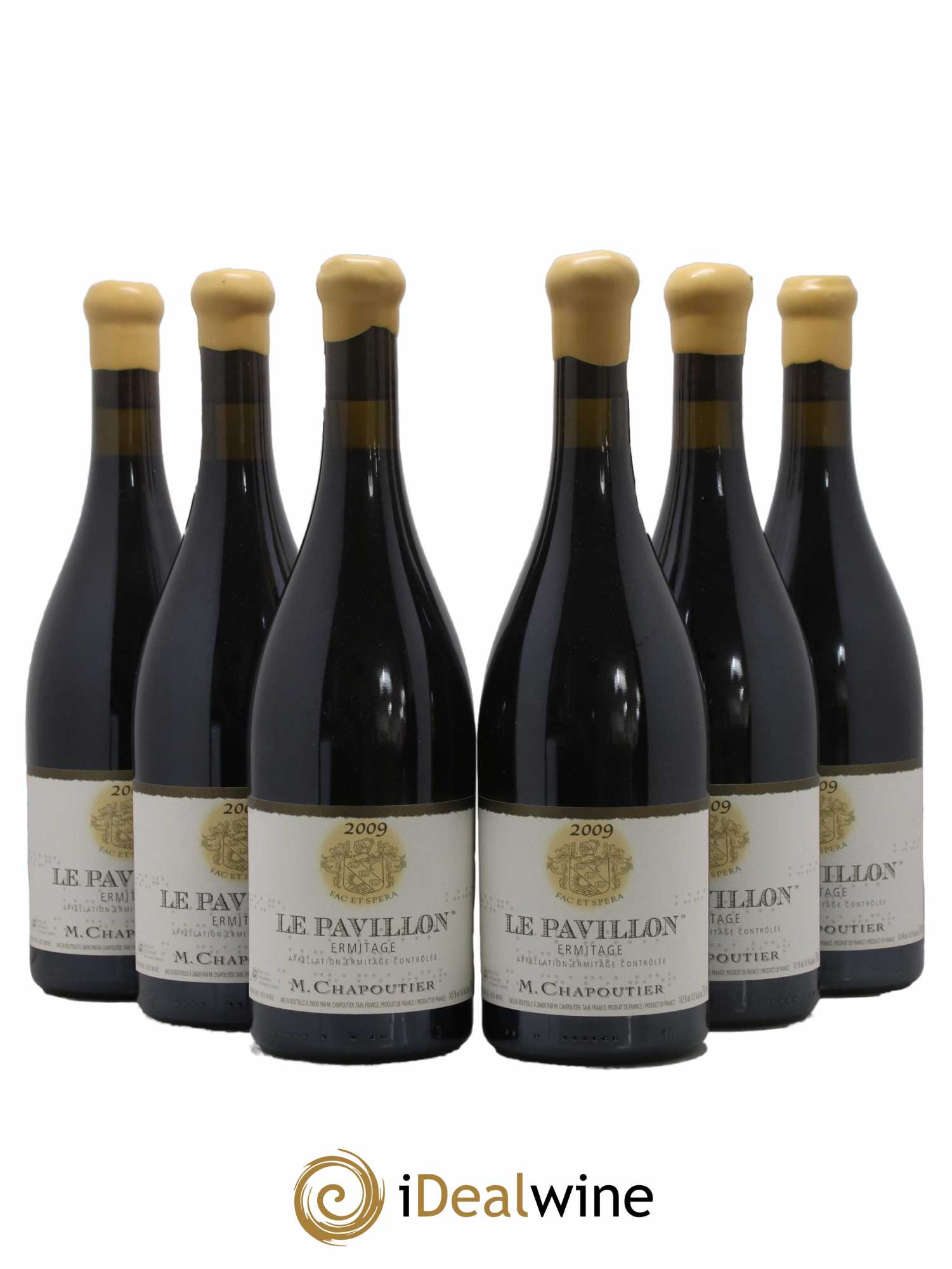 Hermitage Ermitage Le Pavillon Chapoutier 2009 - Lot de 6 bouteilles - 0