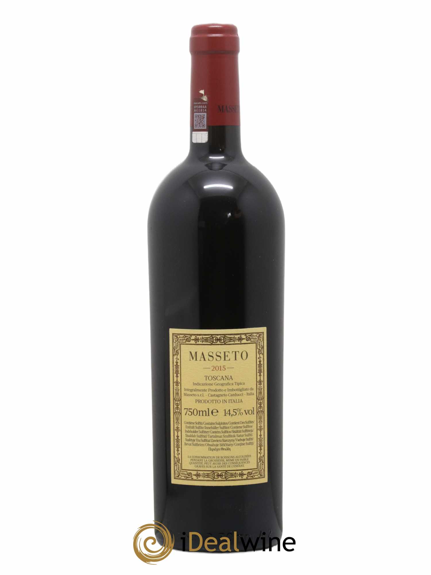 Toscana IGT Tenuta Dell'Ornellaia Masseto Frescobaldi 2015 - Lot de 1 bouteille - 1