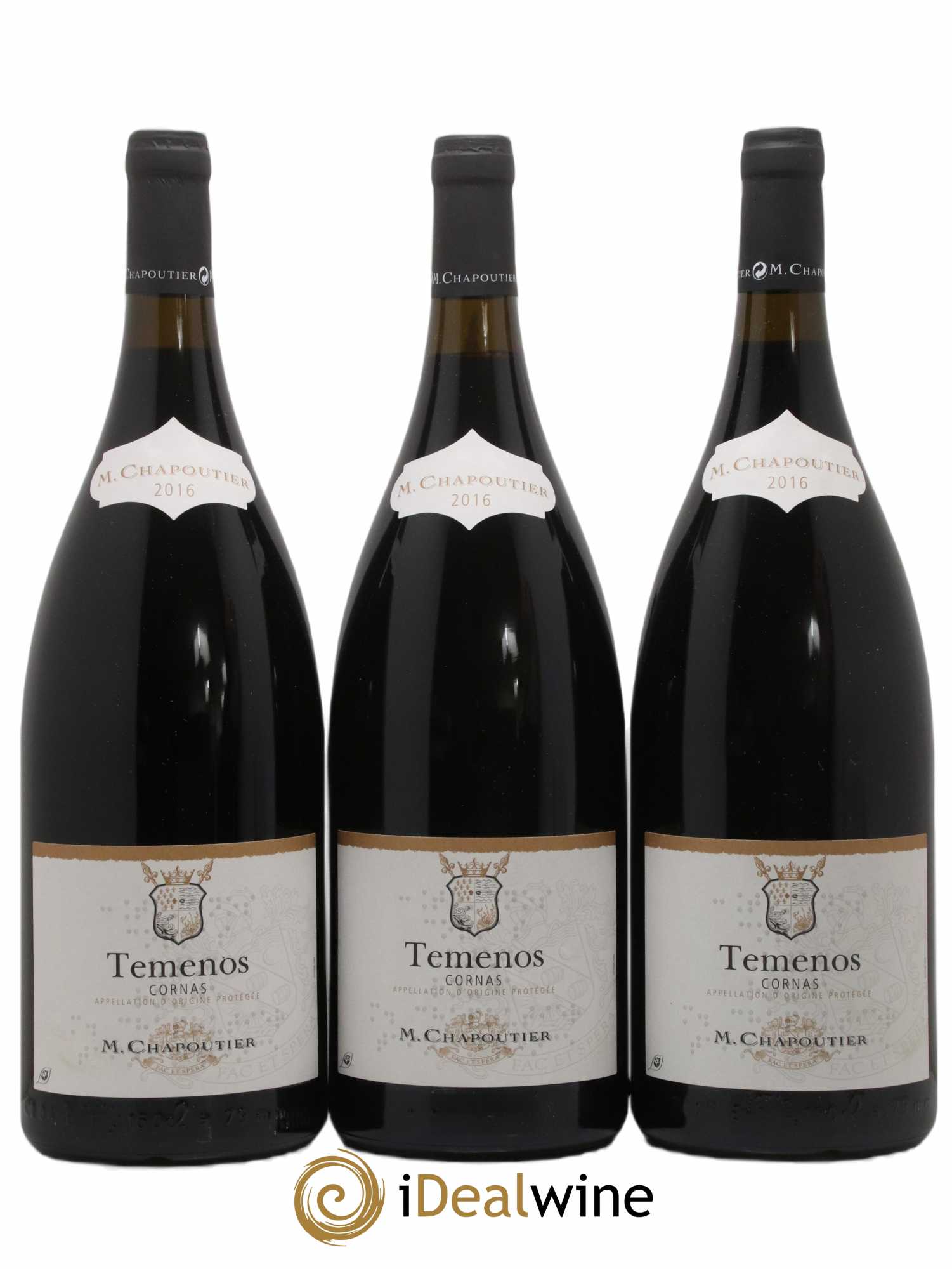 Cornas Temenos Chapoutier 2016 - Lot de 3 magnums - 0