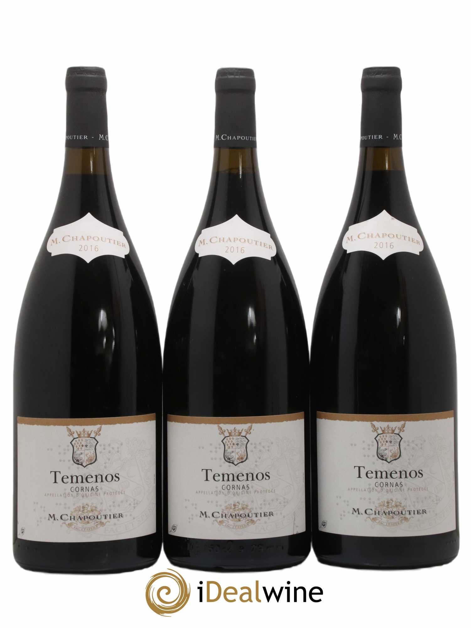 Cornas Temenos Chapoutier 2016 - Lot de 3 magnums - 0