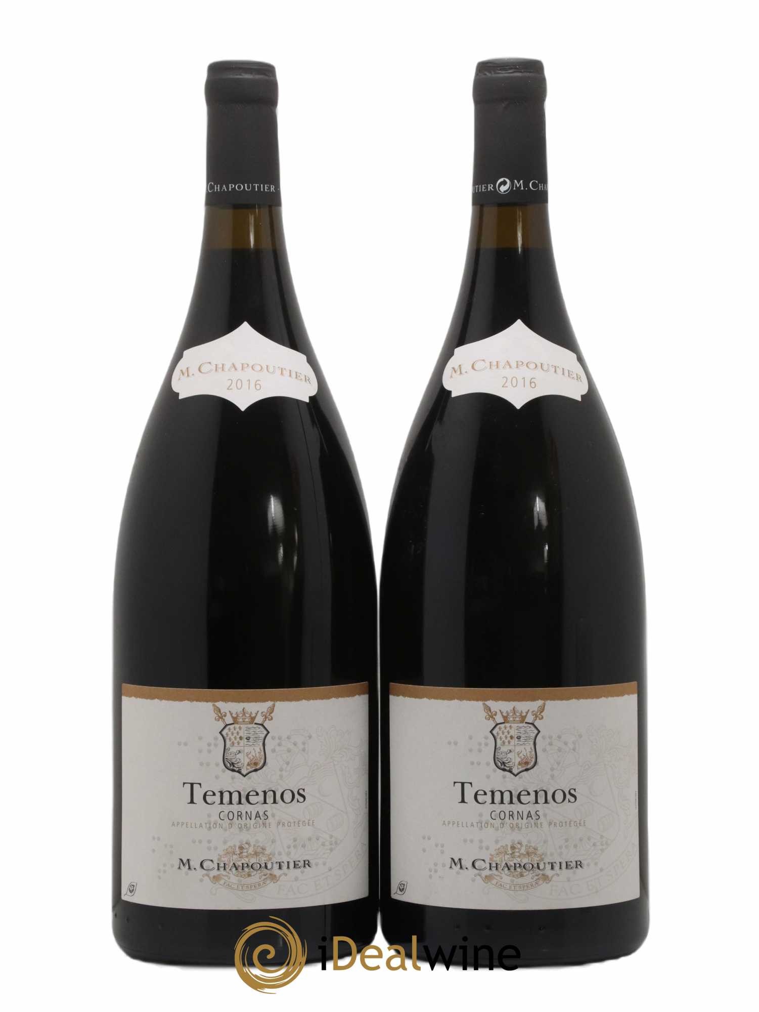 Cornas Temenos Chapoutier 2016 - Lot de 2 magnums - 0