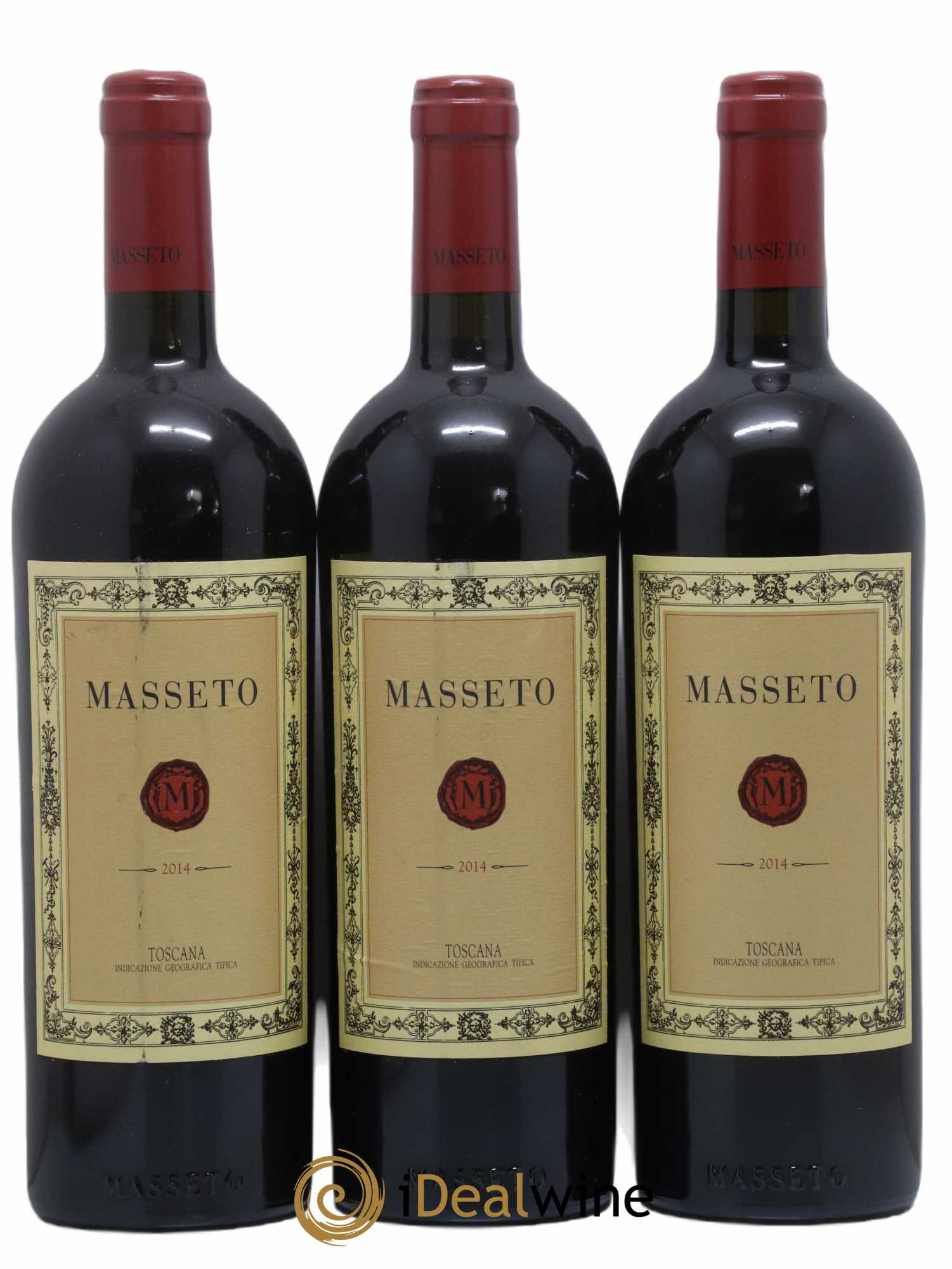 Toscana IGT Tenuta Dell'Ornellaia Masseto Frescobaldi 2014 - Lotto di 3 bottiglie - 0