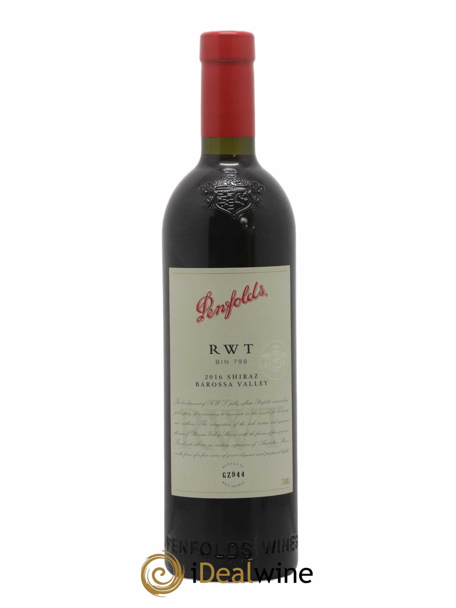 Barossa Valley Penfolds Wines RWT Shiraz 2016 - Posten von 1 Flasche - 0