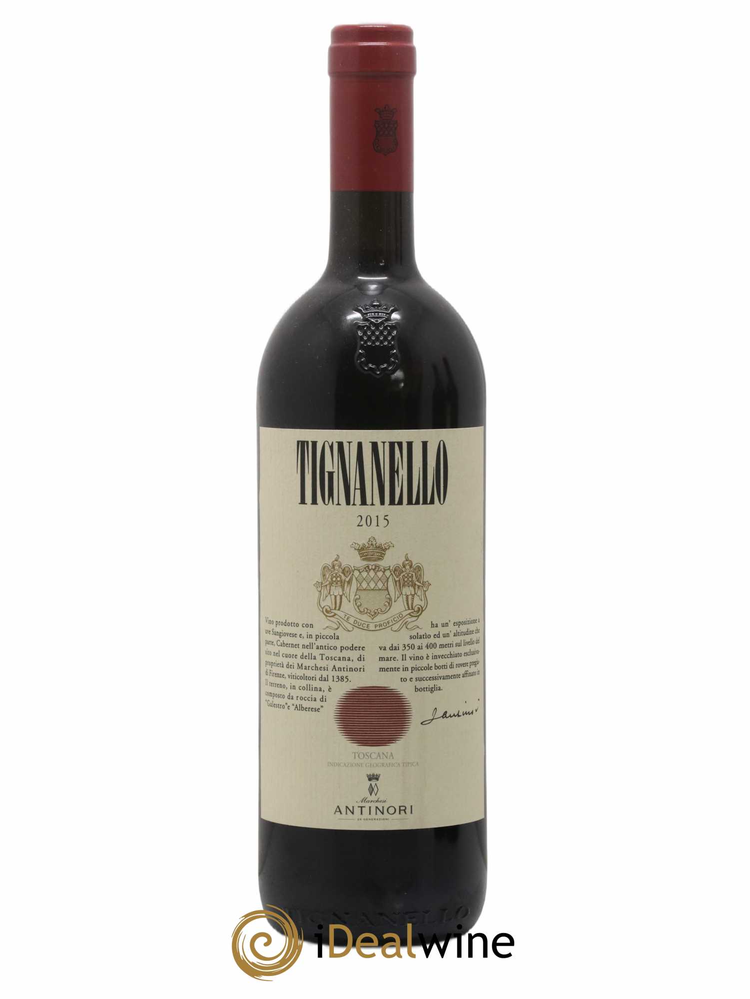 Toscana IGT Tignanello Tenuta Tignanello - Marchesi Antinori 2015 - Lot de 1 bouteille - 0