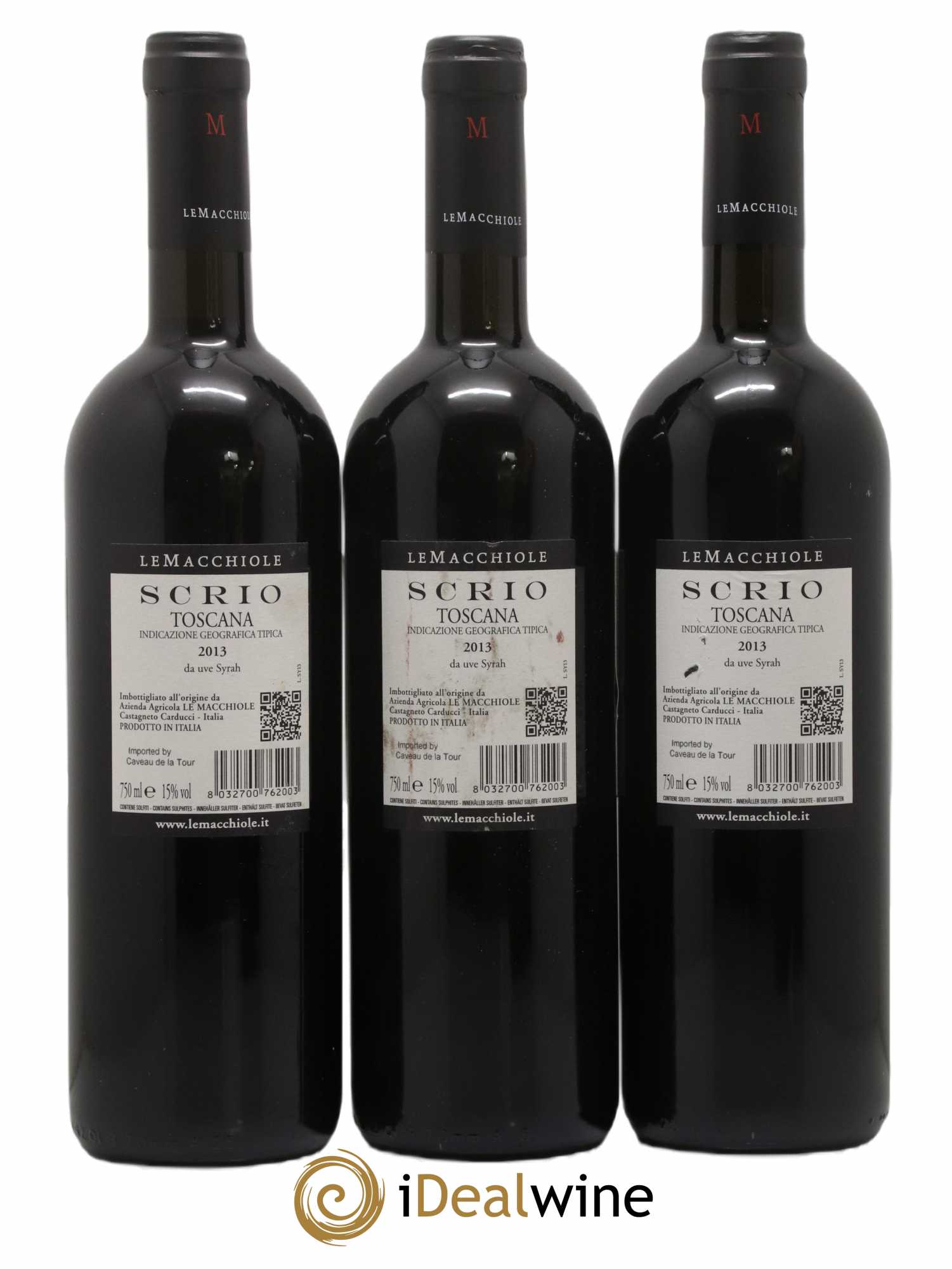 Toscana IGT Le Macchiole Scrio Le Macchiole 2013 - Lot de 3 bouteilles - 1