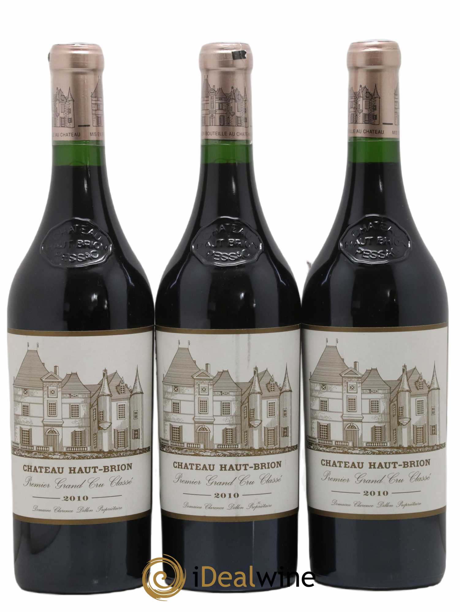 Château Haut Brion 1er Grand Cru Classé 2010 - Lot de 3 bouteilles - 0