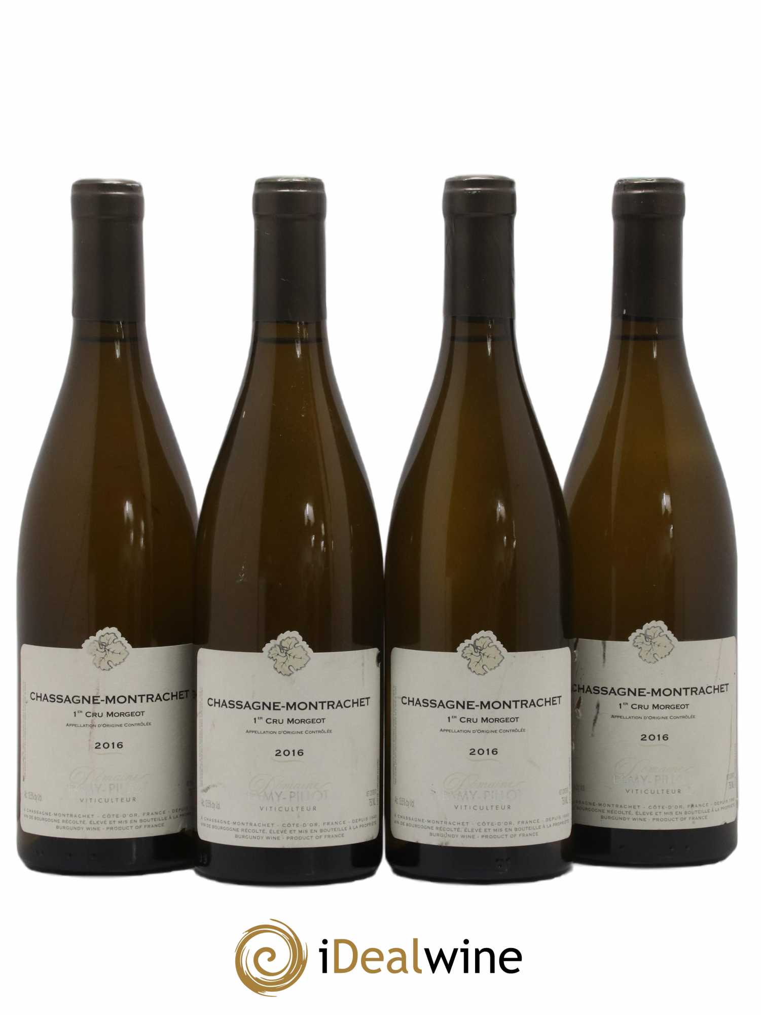 Chassagne-Montrachet 1er Cru Morgeot Lamy Pillot 2016 - Lot de 4 bouteilles - 0