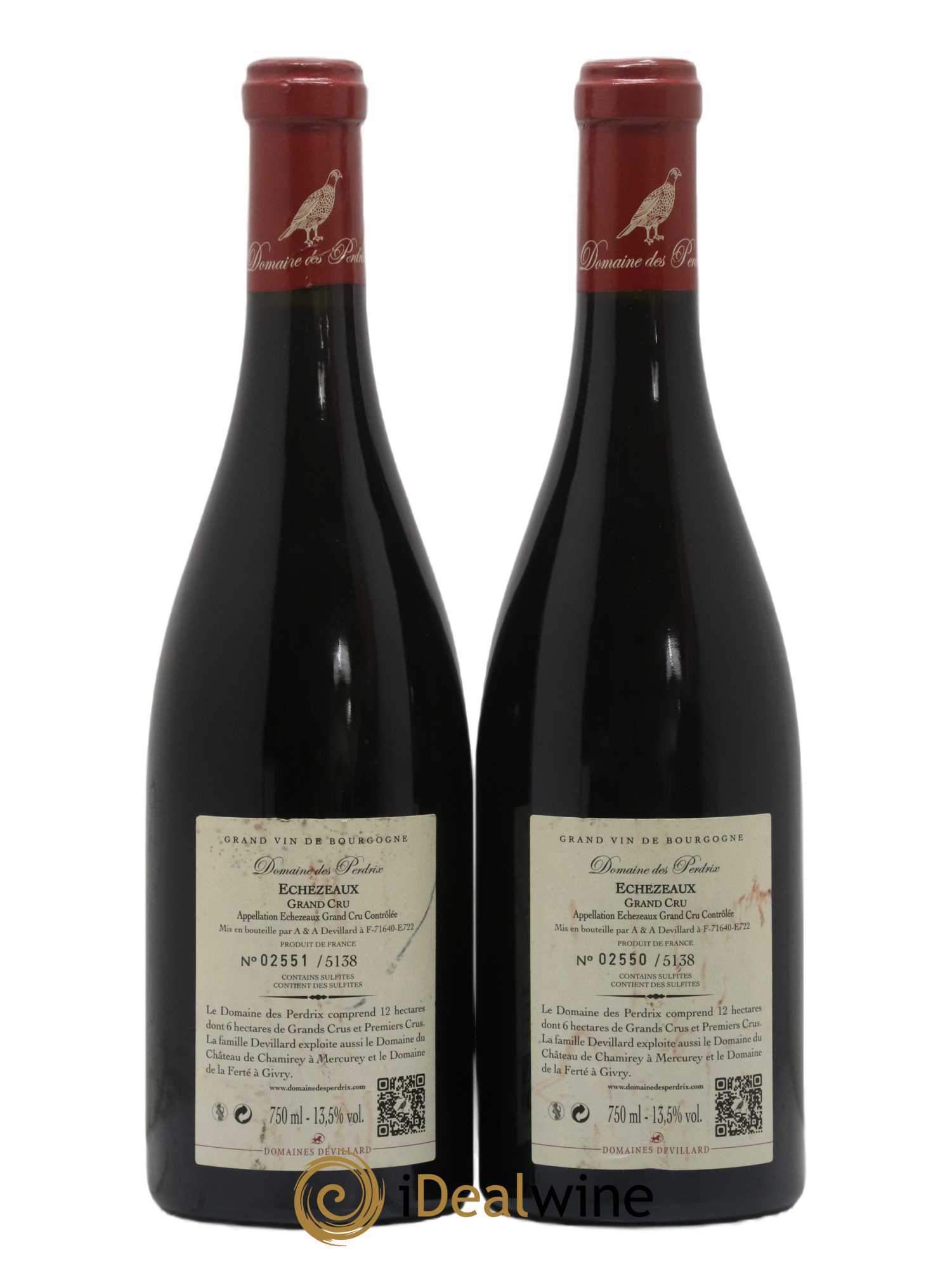 Echezeaux Grand Cru Perdrix (Domaine des) 2014 - Lot de 2 bouteilles - 1
