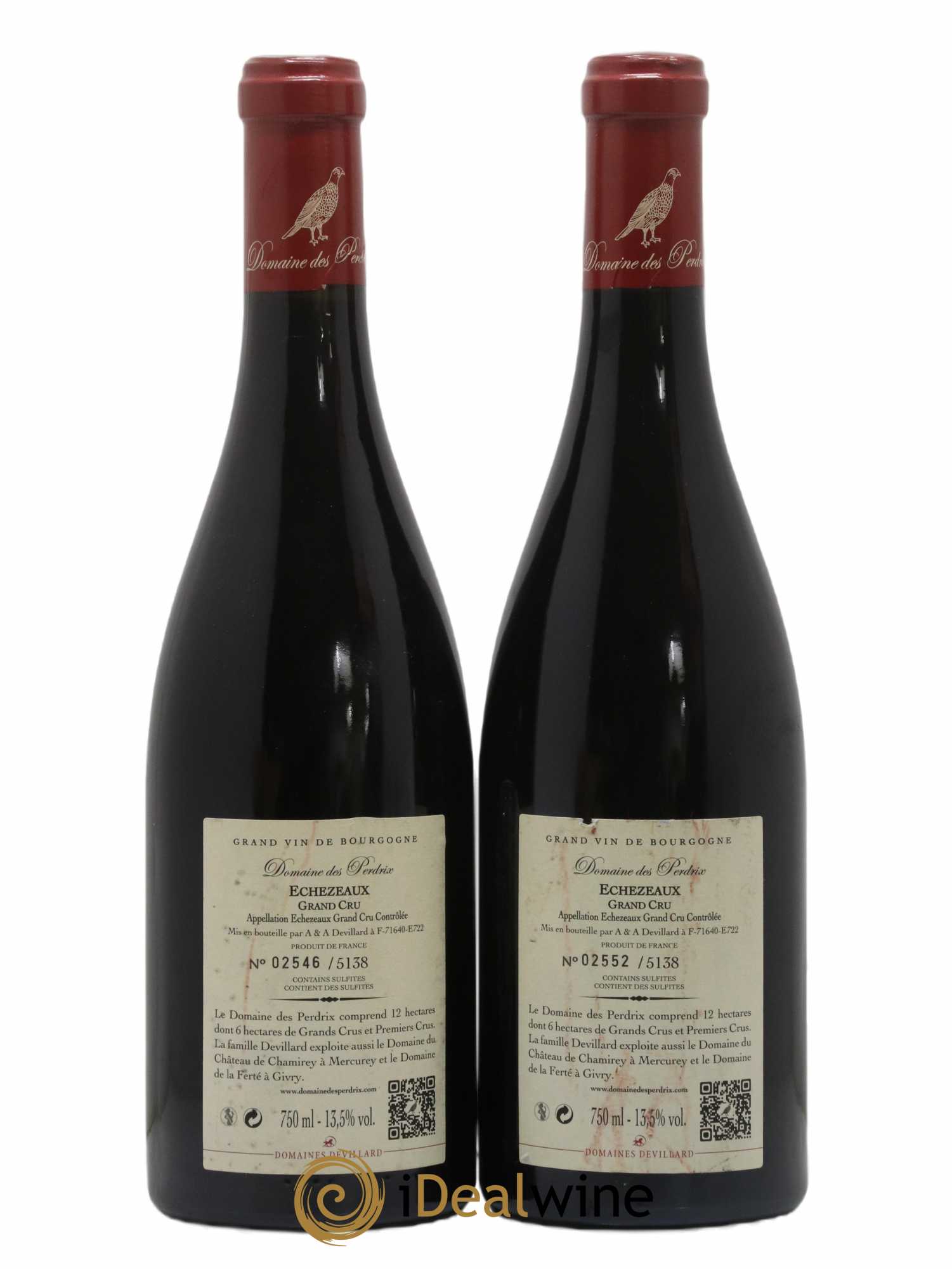 Echezeaux Grand Cru Perdrix (Domaine des) 2014 - Lot de 2 bouteilles - 1