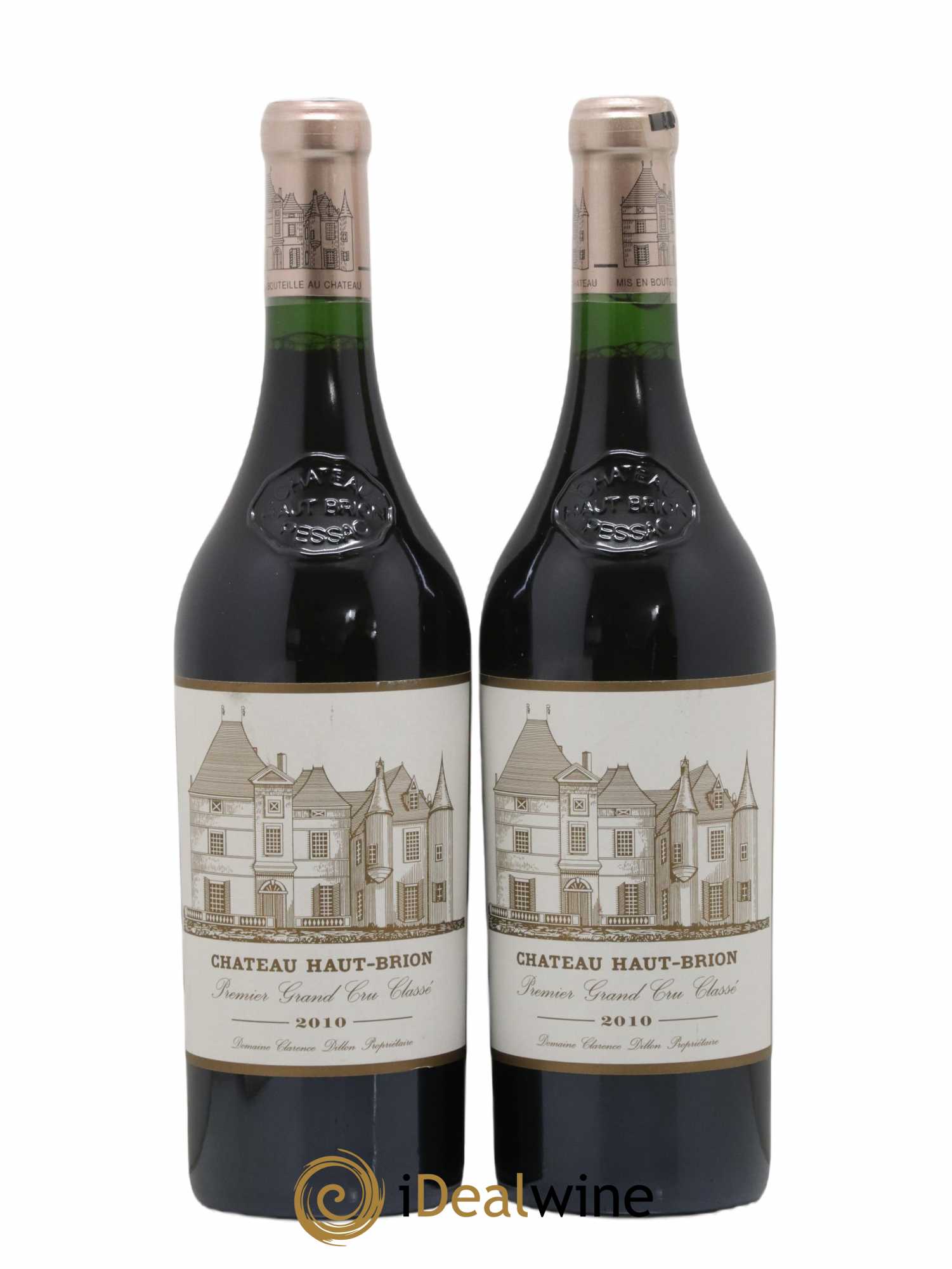 Château Haut Brion 1er Grand Cru Classé 2010 - Lot de 2 bouteilles - 0