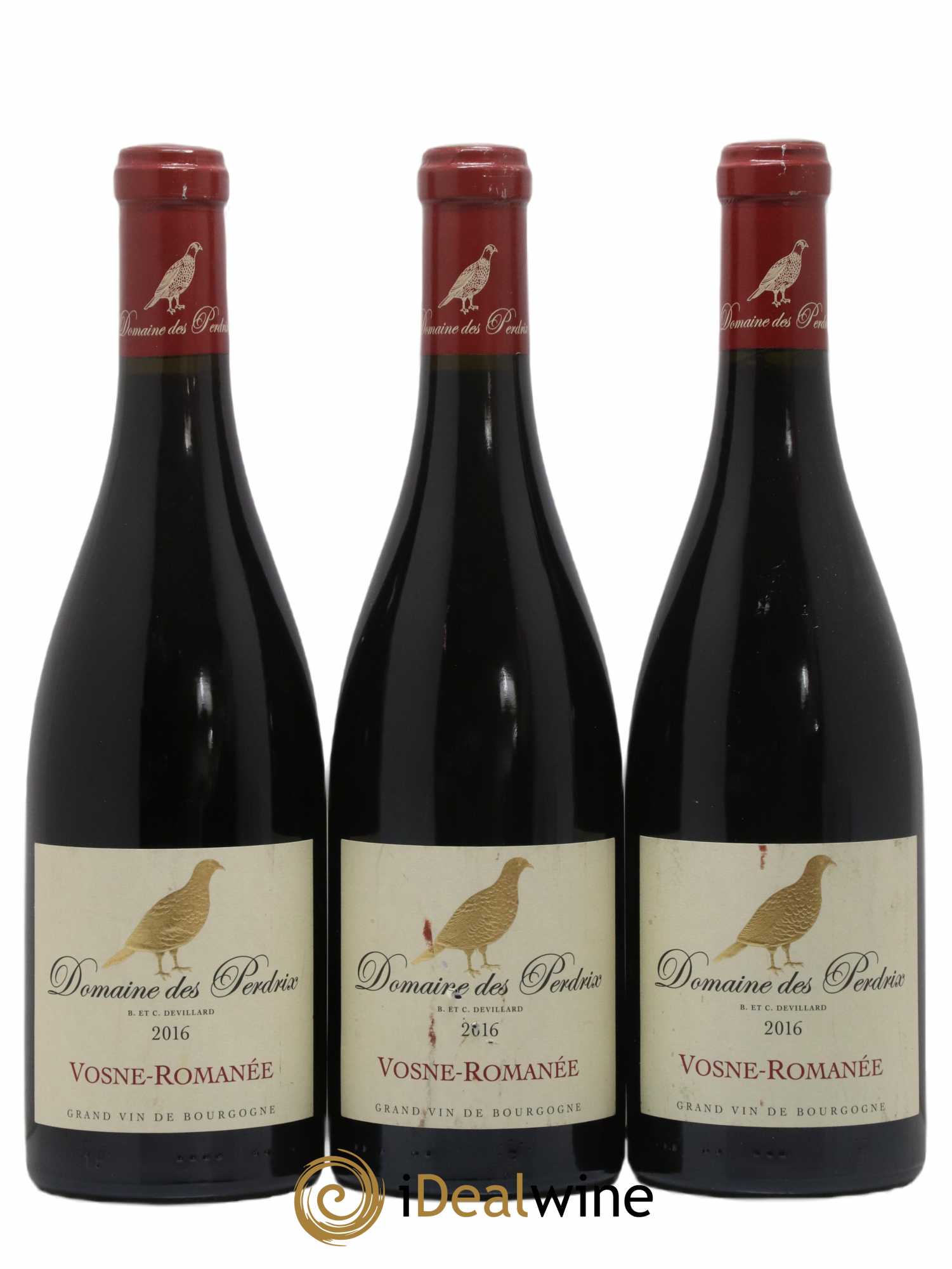 Vosne-Romanée Perdrix (Domaine des) 2016 - Lot de 3 bouteilles - 0