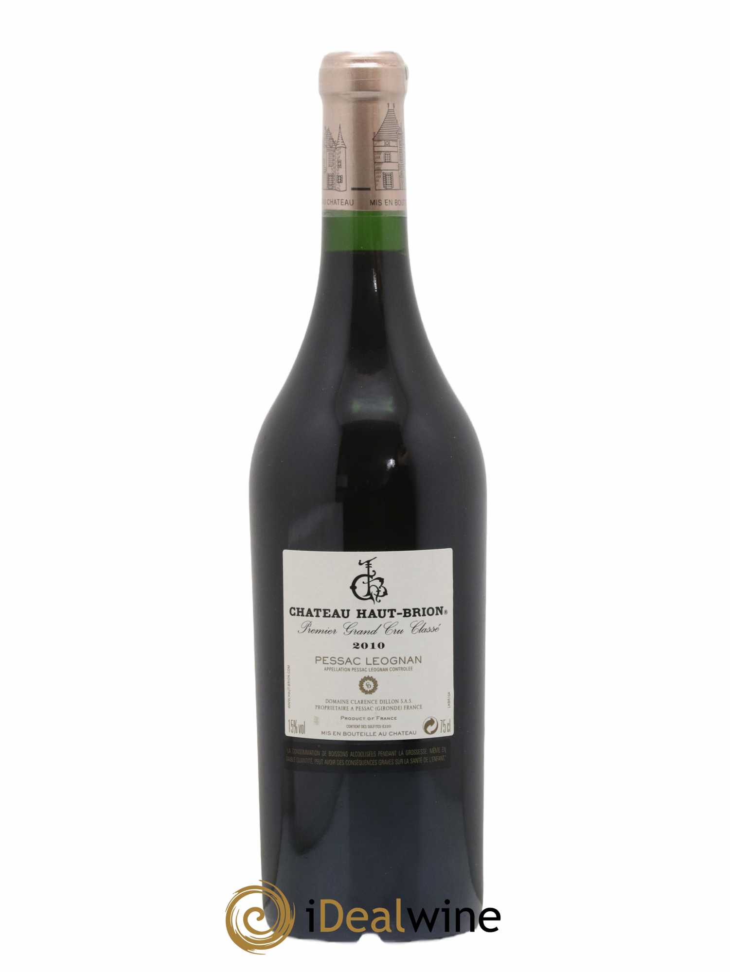 Château Haut Brion 1er Grand Cru Classé 2010 - Lot de 1 bouteille - 1