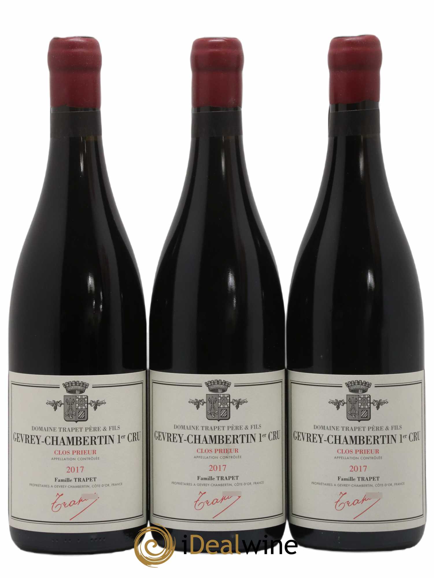 Gevrey-Chambertin 1er Cru Clos Prieur Domaine Trapet 2017 - Lot de 3 bouteilles - 0