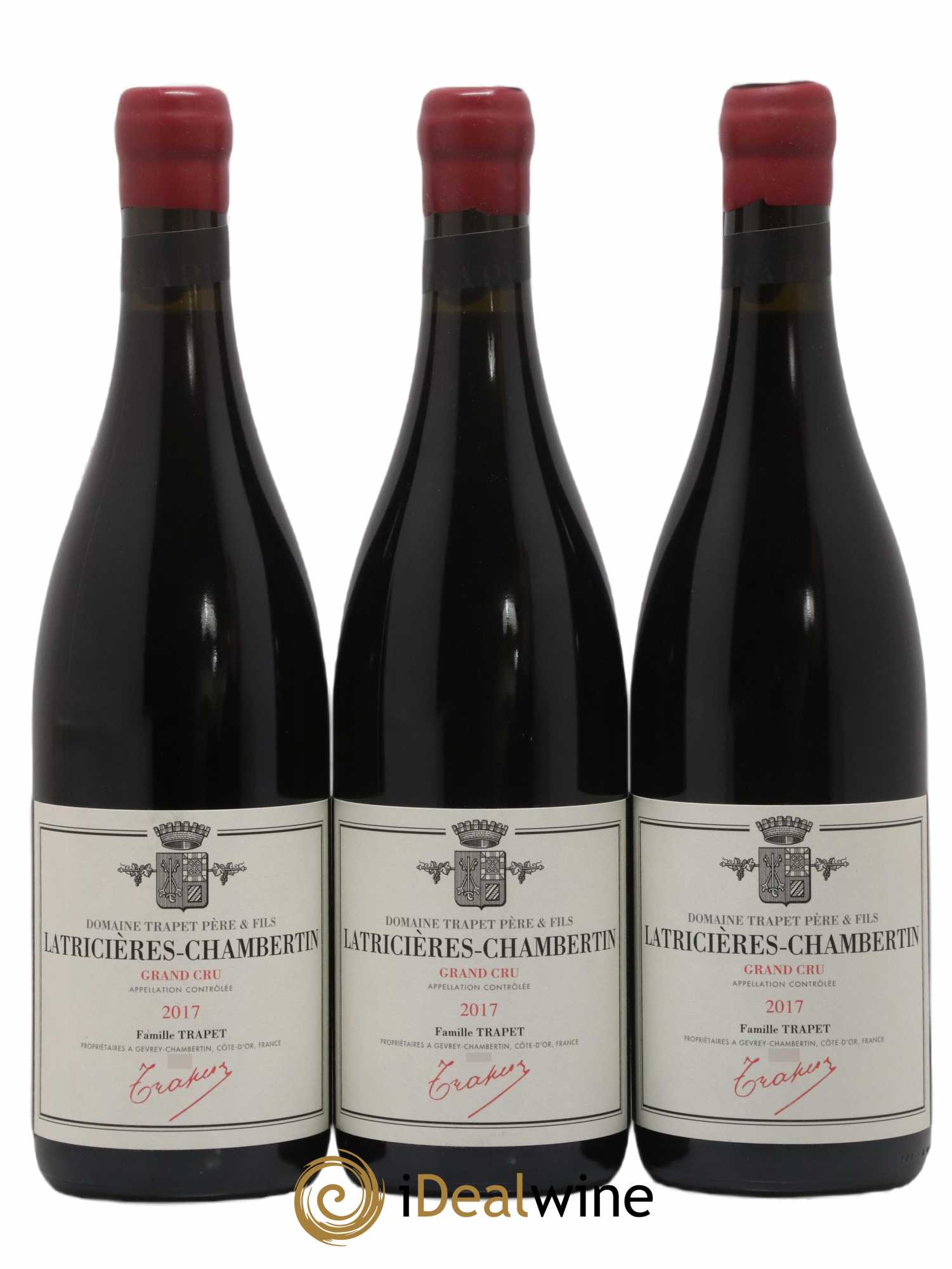 Latricières-Chambertin Grand Cru Domaine Trapet 2017 - Lot de 3 bouteilles - 0