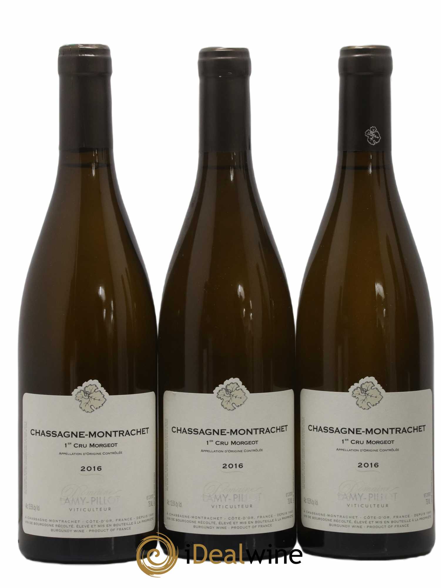 Chassagne-Montrachet 1er Cru Morgeot Lamy Pillot 2016 - Lot de 6 bouteilles - 1