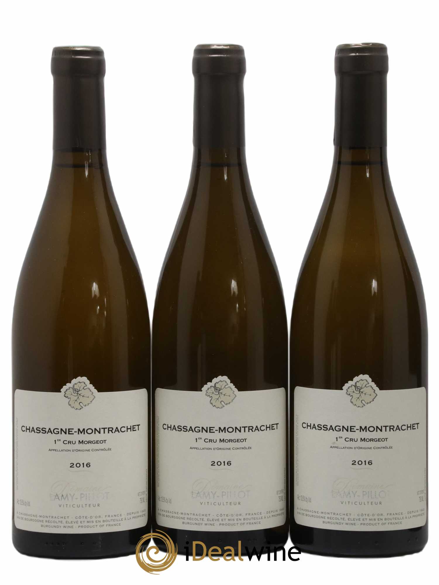 Chassagne-Montrachet 1er Cru Morgeot Lamy Pillot 2016 - Lot de 6 bouteilles - 2