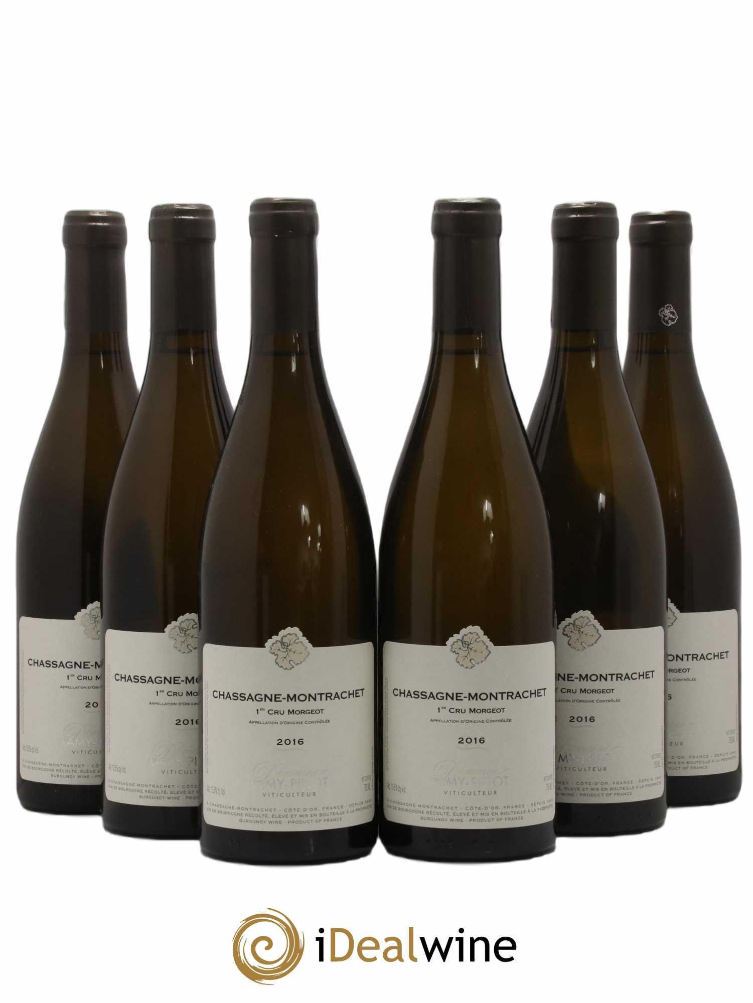Chassagne-Montrachet 1er Cru Morgeot Lamy Pillot 2016 - Lot de 6 bouteilles - 0