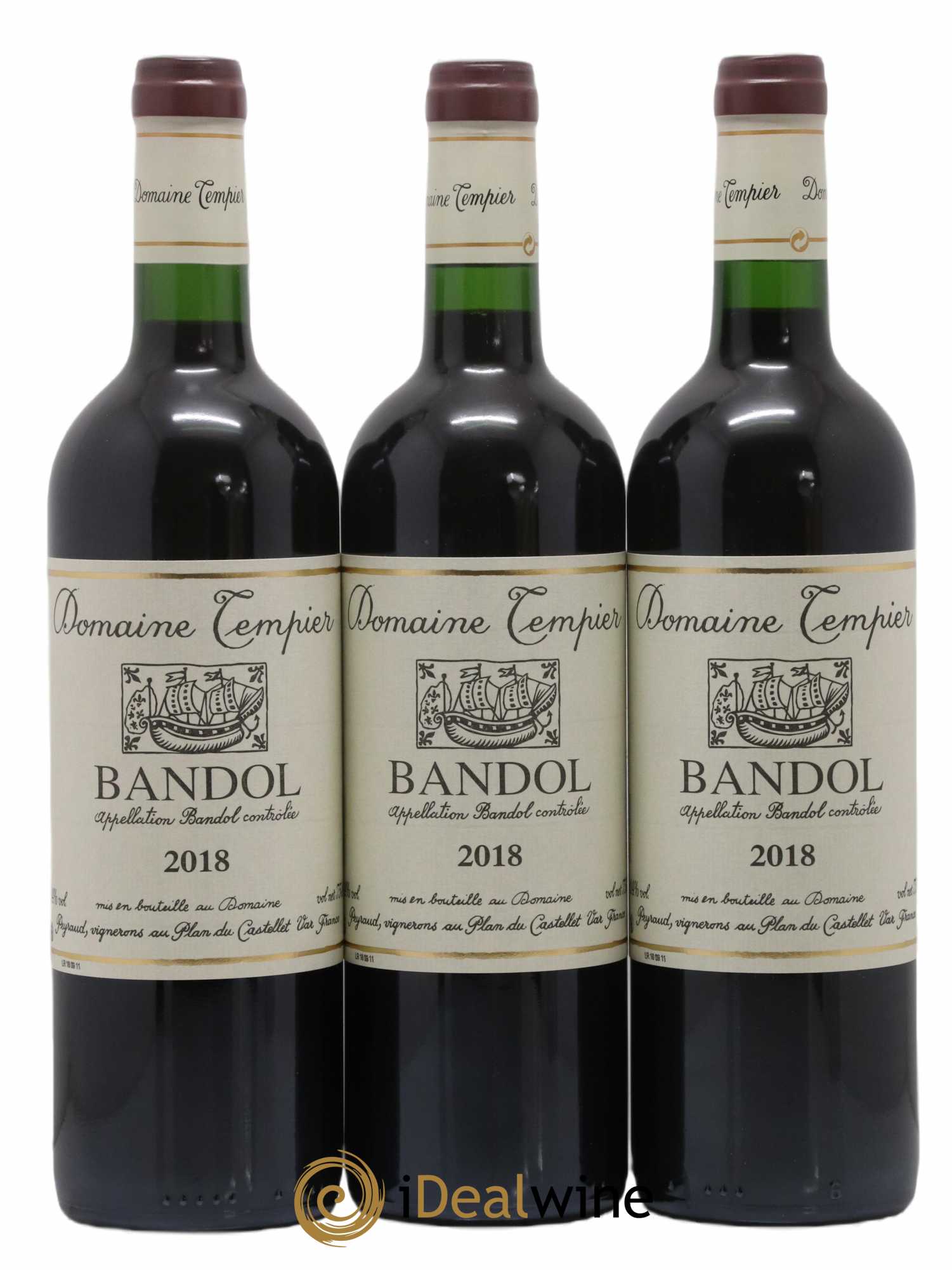 Bandol Domaine Tempier Famille Peyraud 2018 - Lot de 3 bouteilles - 0