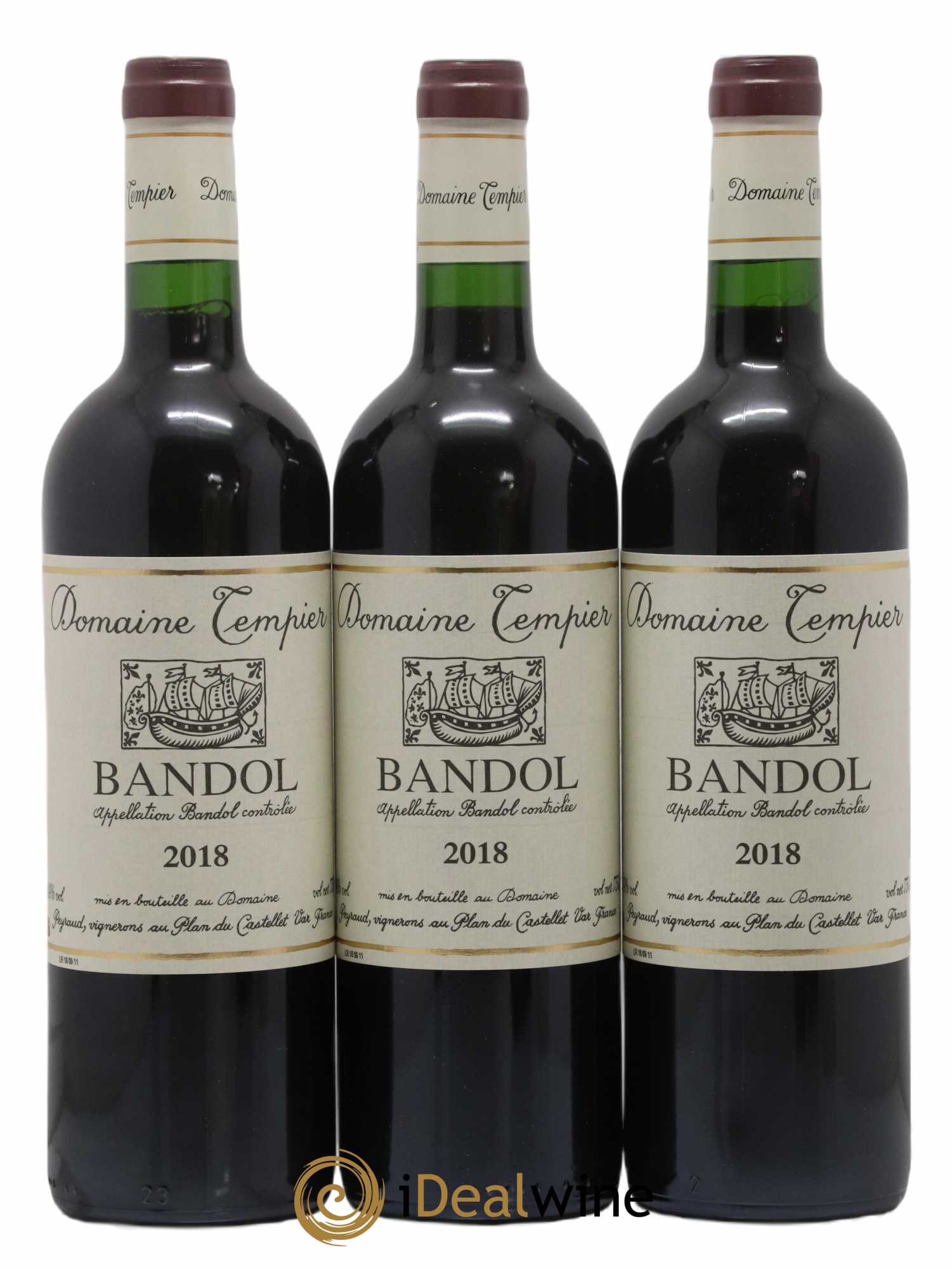 Bandol Domaine Tempier Famille Peyraud 2018 - Lot de 3 bouteilles - 0