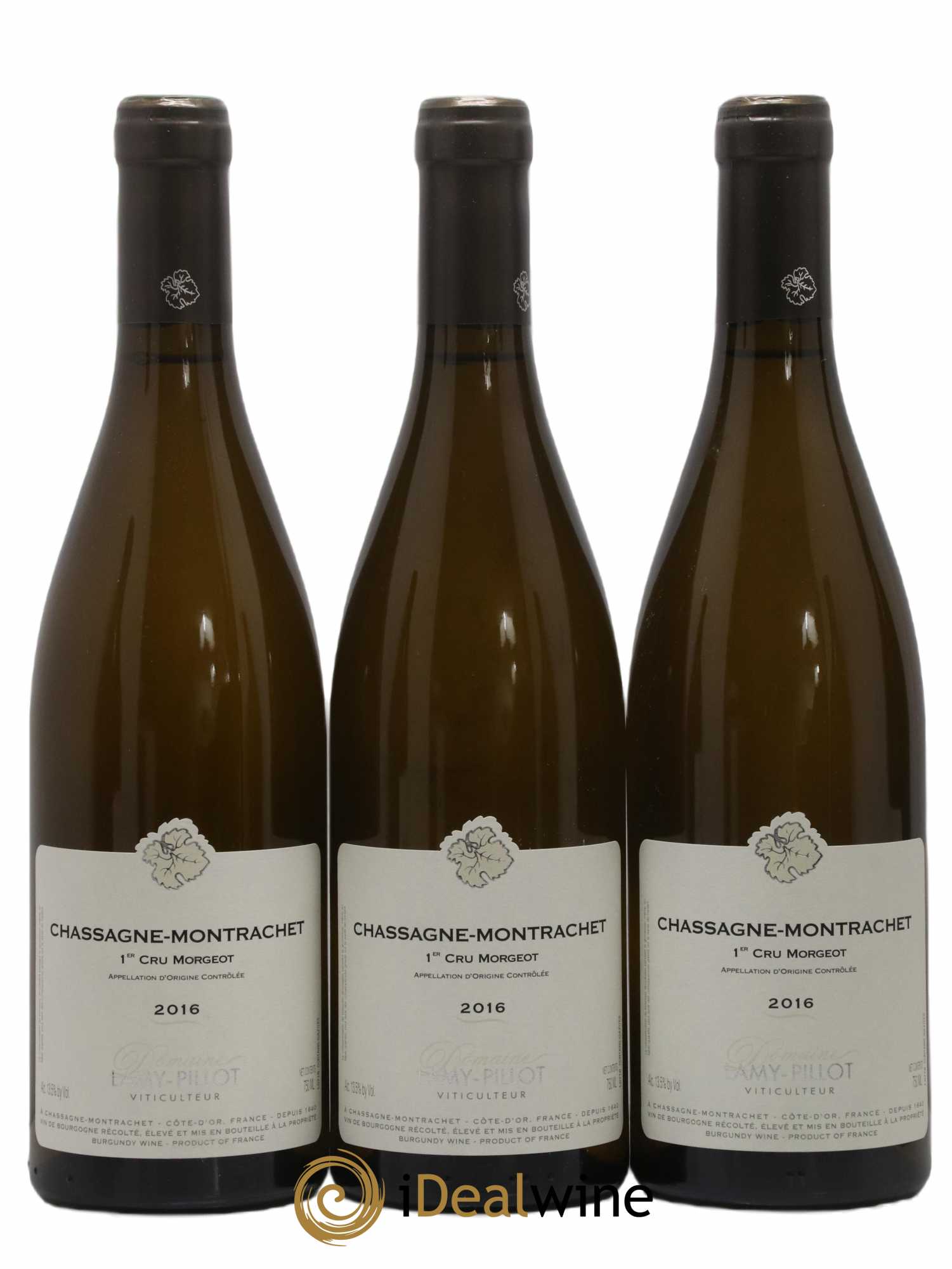 Chassagne-Montrachet 1er Cru Morgeot Lamy Pillot 2016 - Lot de 6 bouteilles - 1