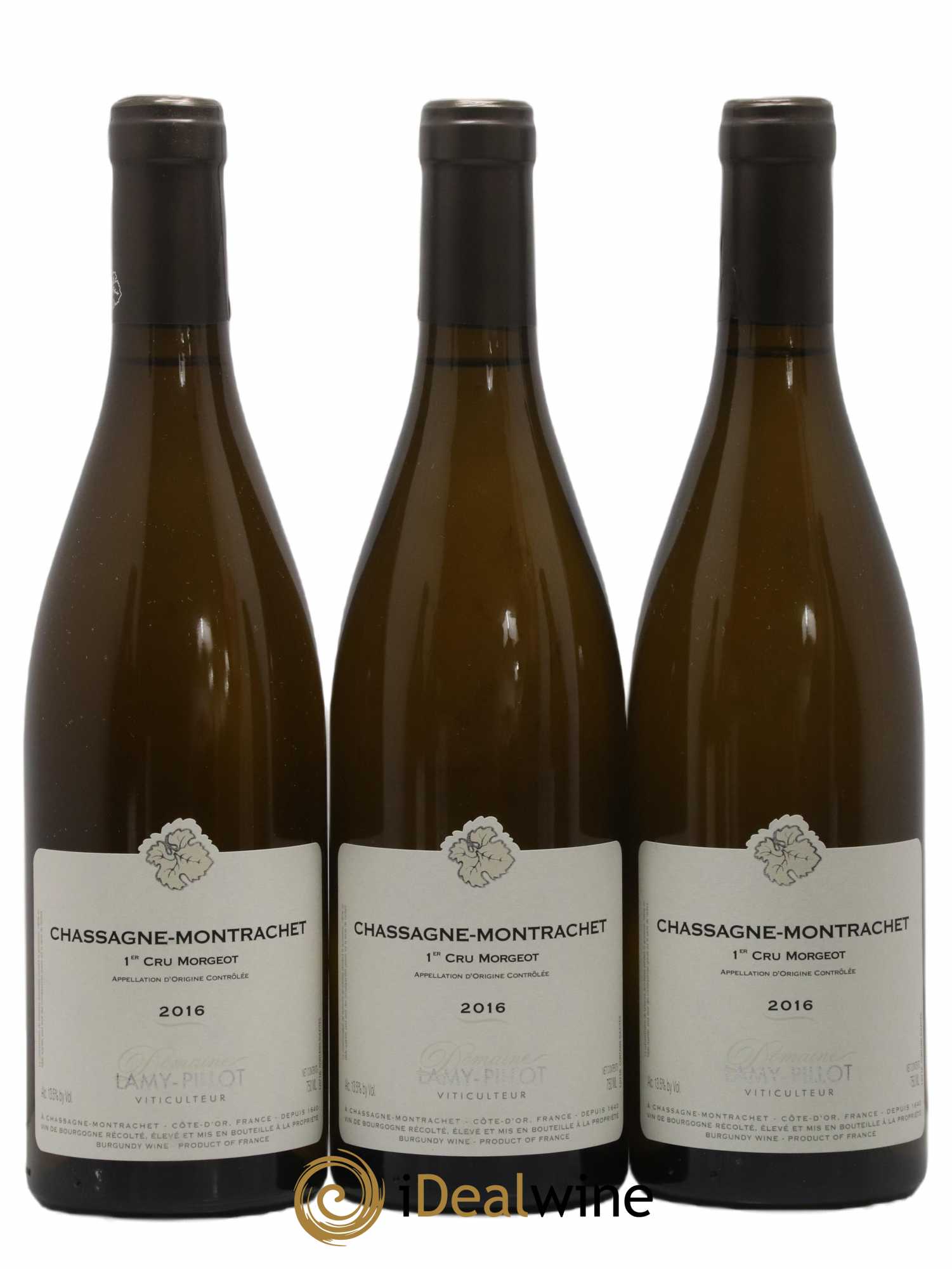 Chassagne-Montrachet 1er Cru Morgeot Lamy Pillot 2016 - Lot de 6 bouteilles - 2
