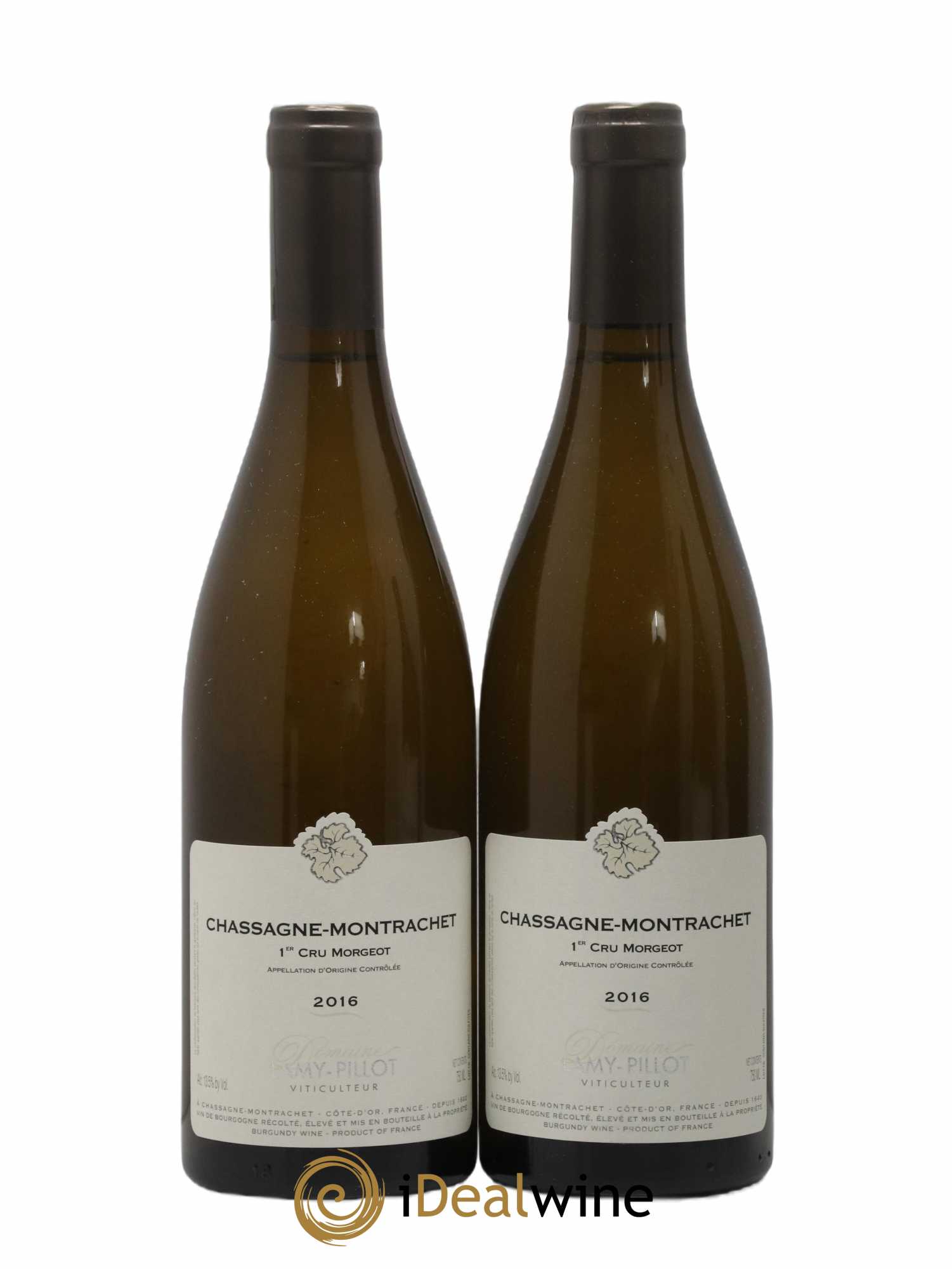 Chassagne-Montrachet 1er Cru Morgeot Lamy Pillot 2016 - Lot de 2 bouteilles - 0