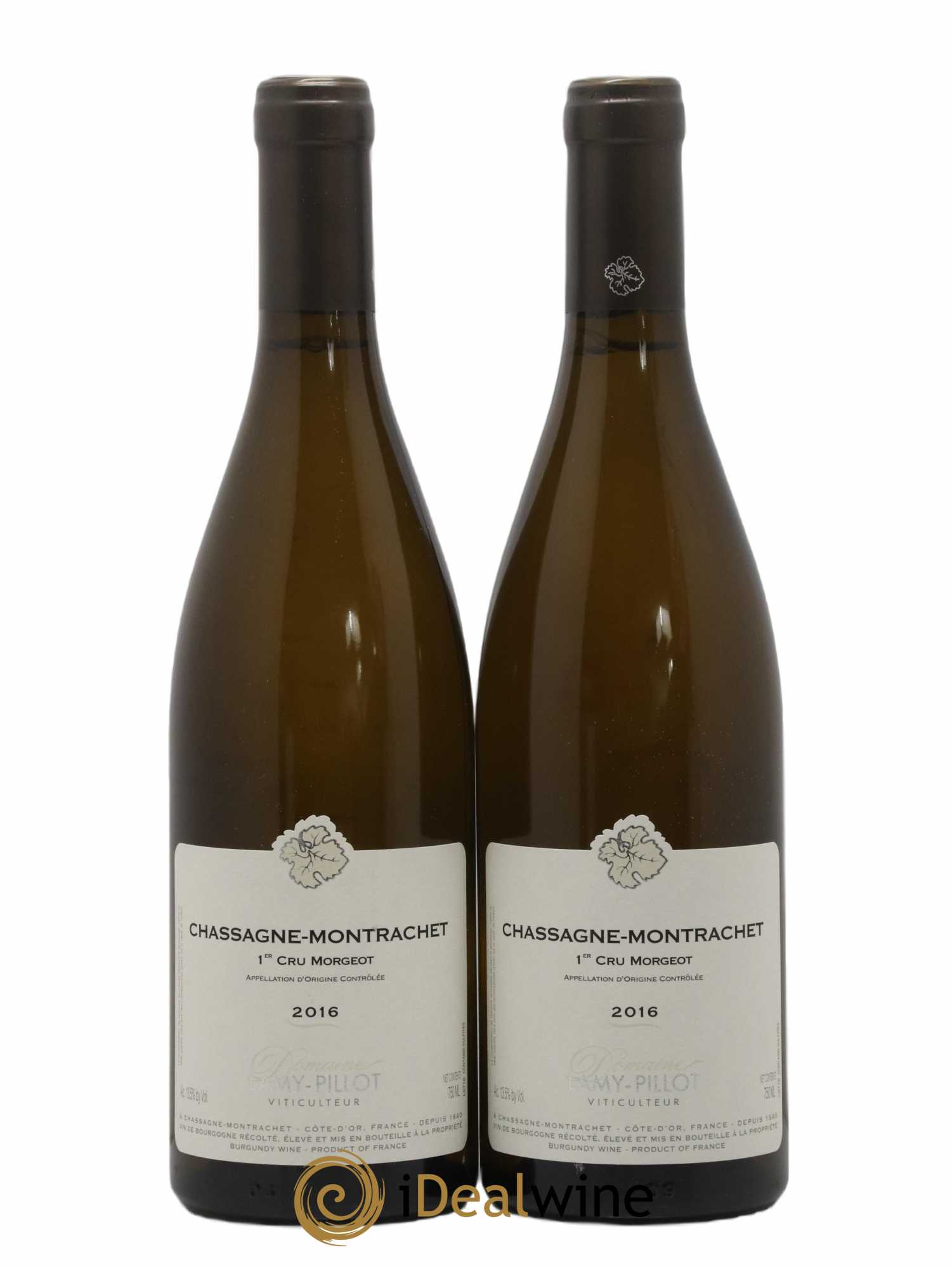 Chassagne-Montrachet 1er Cru Morgeot Lamy Pillot 2016 - Lot de 2 bouteilles - 0