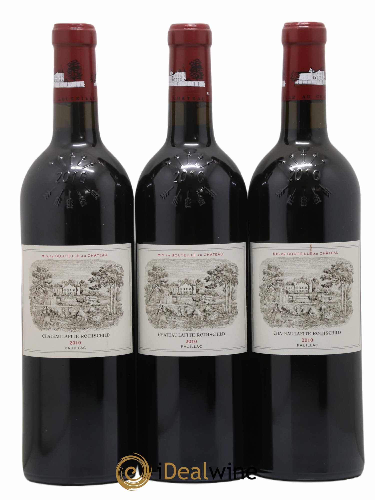 Château Lafite Rothschild 1er Grand Cru Classé 2010 - Lot de 3 bouteilles - 0