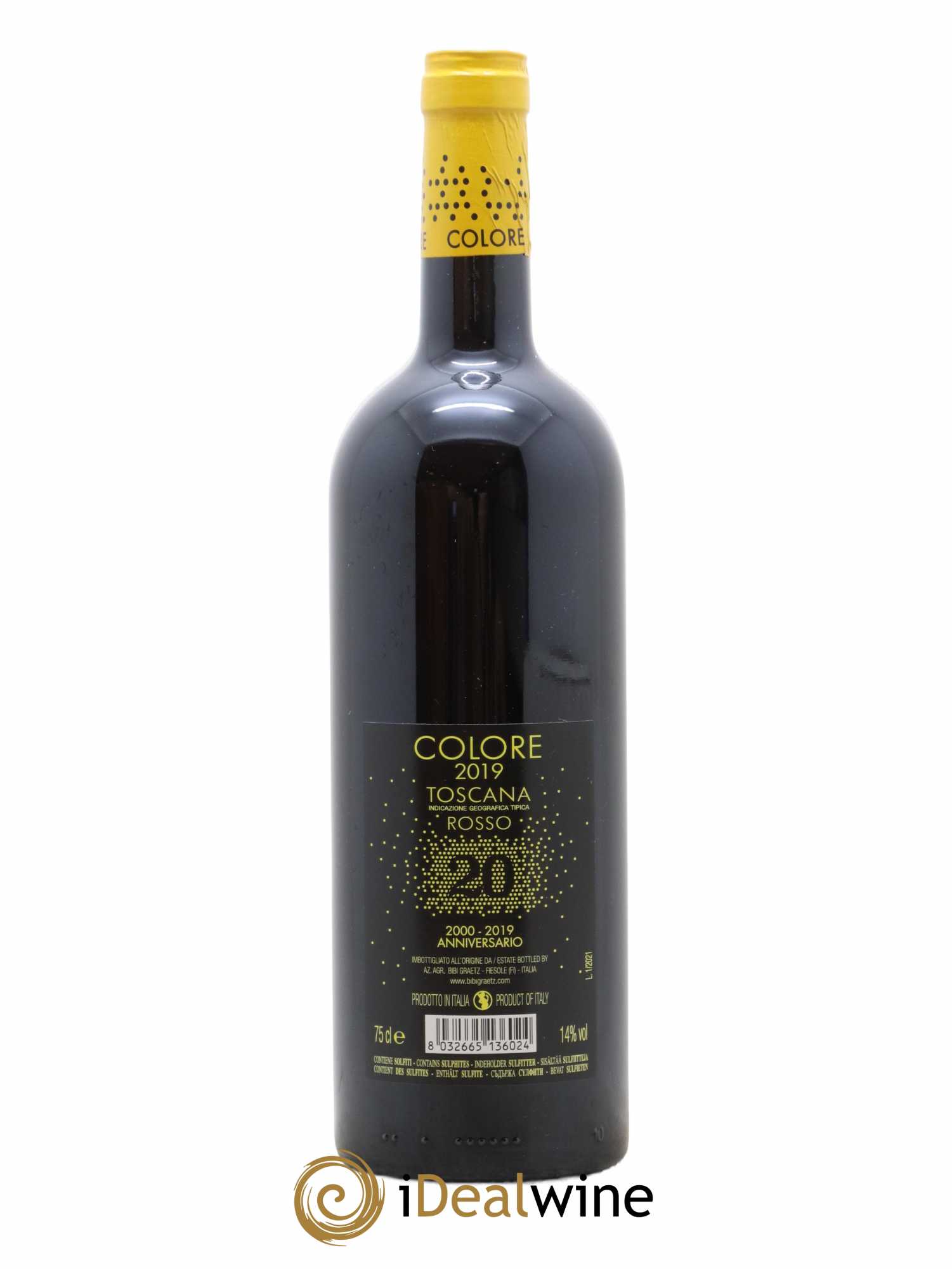 Toscana IGT Colore Bibi Graetz 2019 - Lot de 1 bouteille - 2
