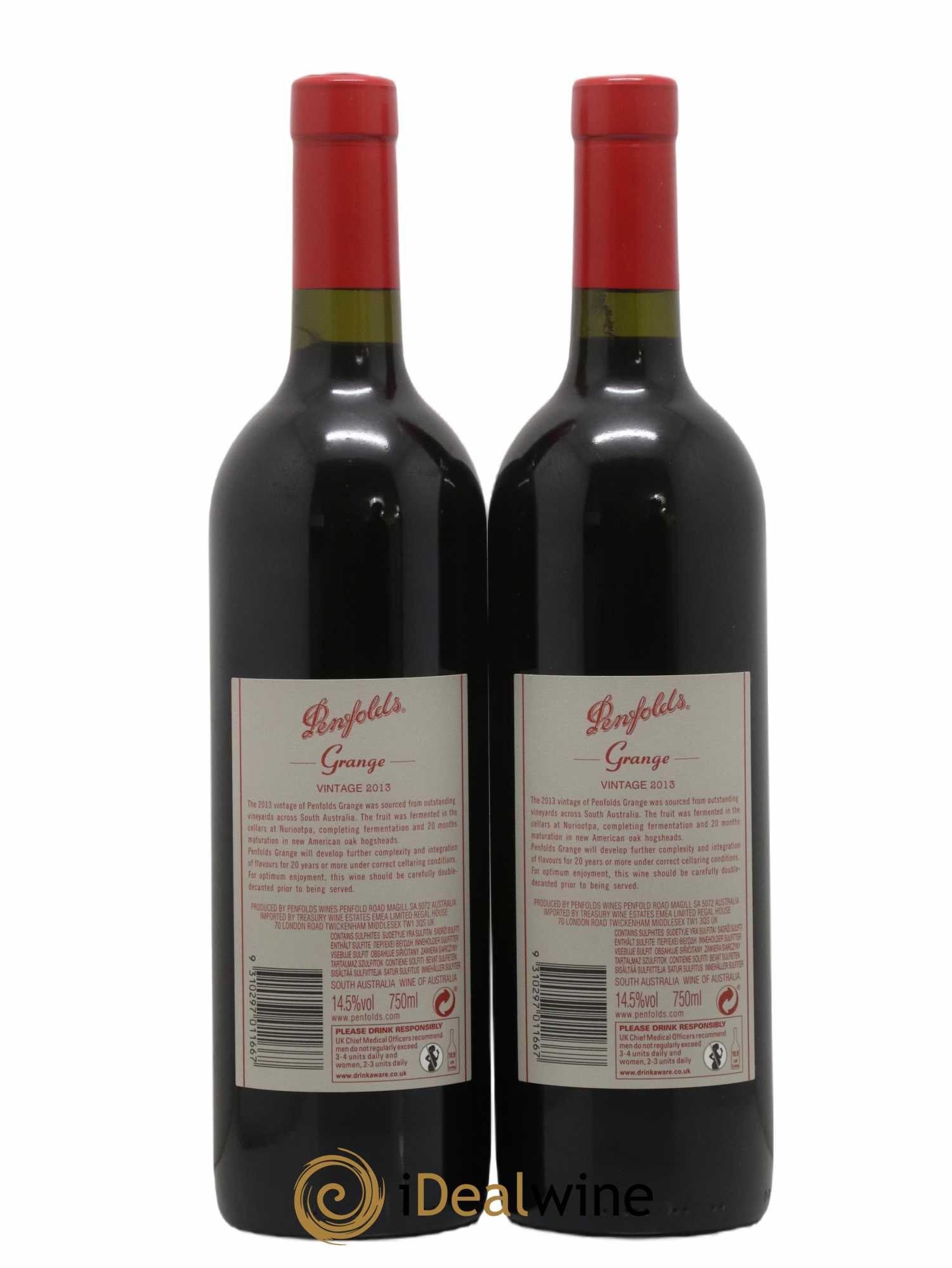 South Australia Penfolds Wines Grange Bin 95 2013 - Lot of 2 bottles - 1