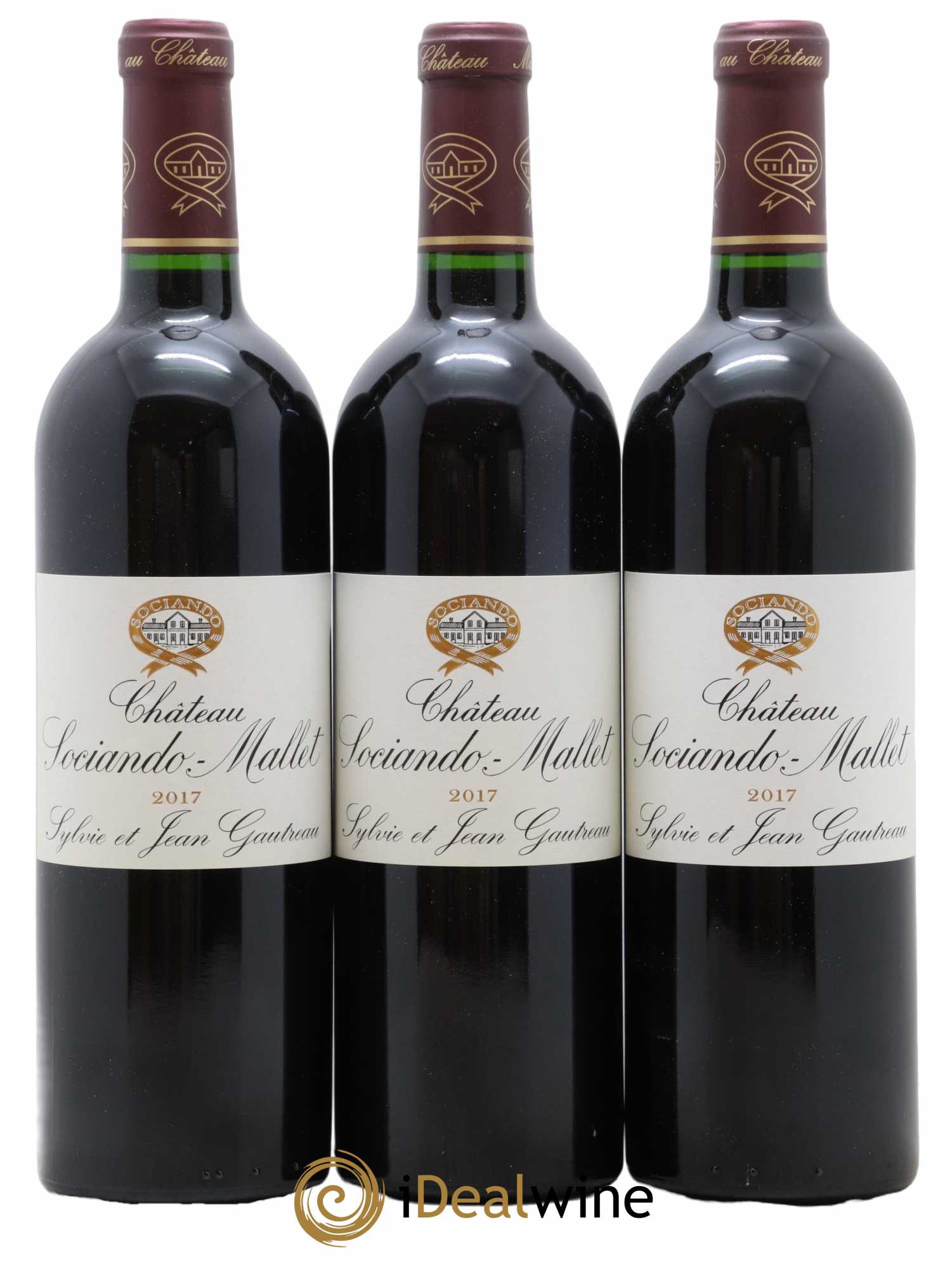 Château Sociando Mallet 2017 - Lot de 12 bouteilles - 2