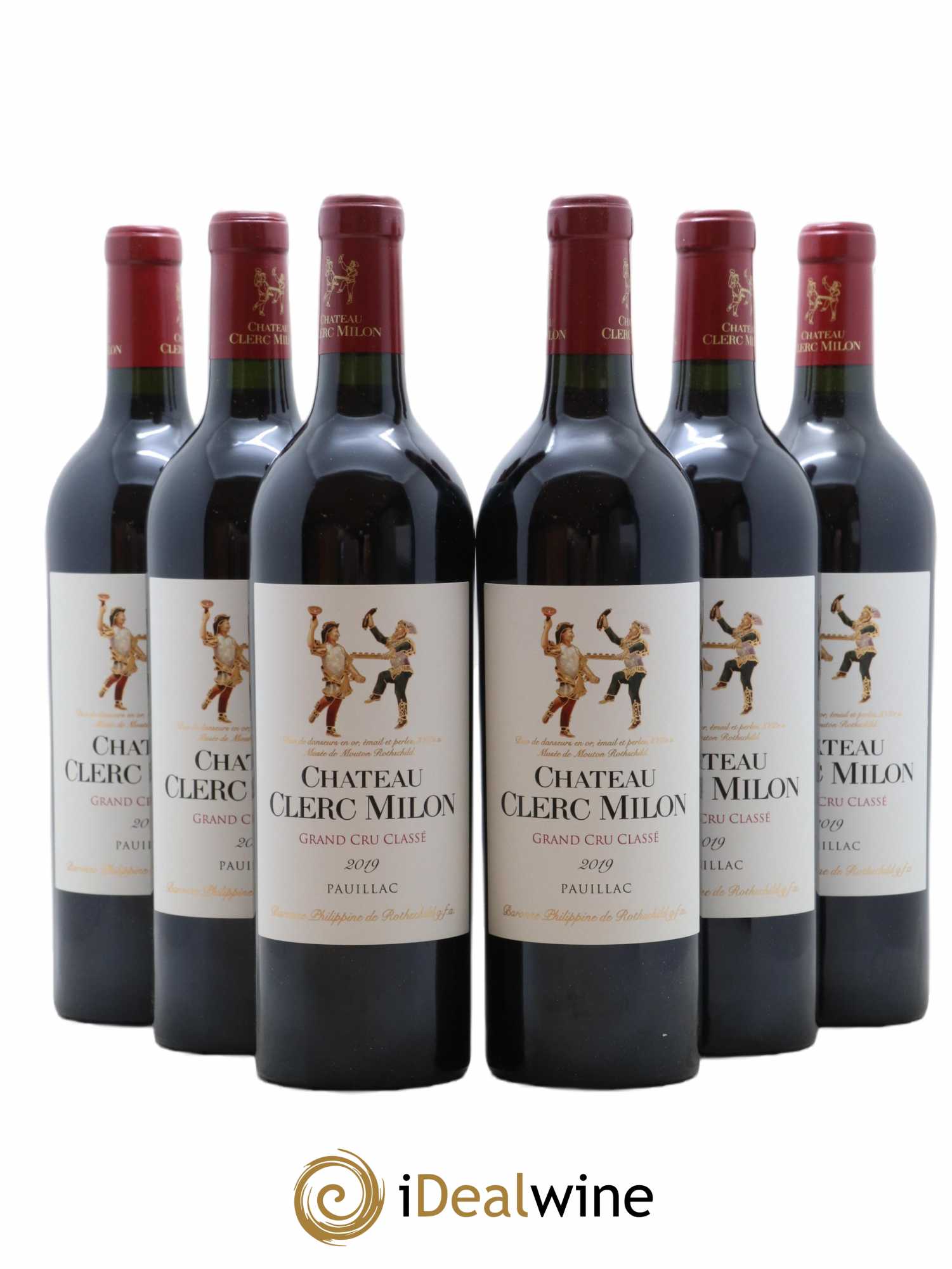 Château Clerc Milon 5ème Grand Cru Classé 2019 - Lot de 6 bouteilles - 0