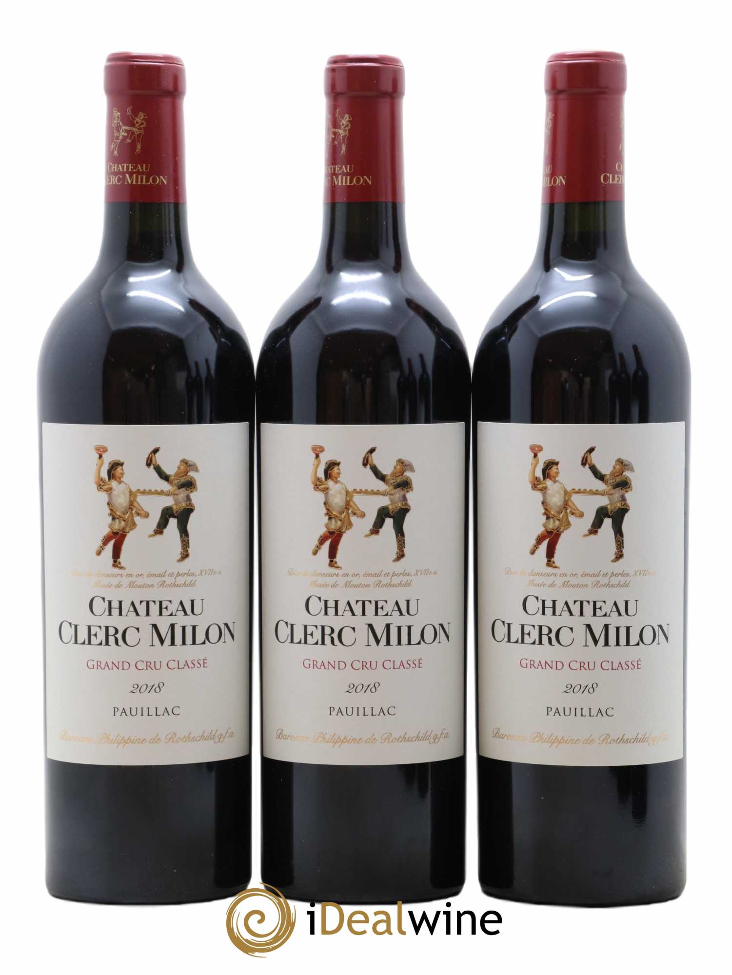 Château Clerc Milon 5ème Grand Cru Classé 2018 - Lot de 6 bouteilles - 1