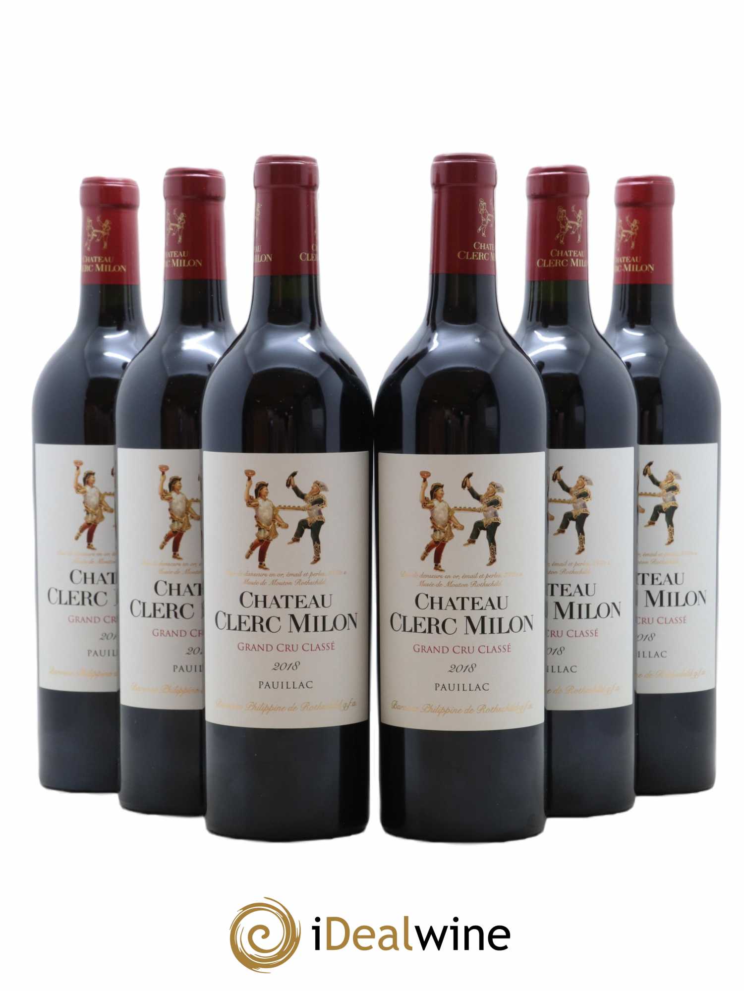 Château Clerc Milon 5ème Grand Cru Classé 2018 - Lot de 6 bouteilles - 0