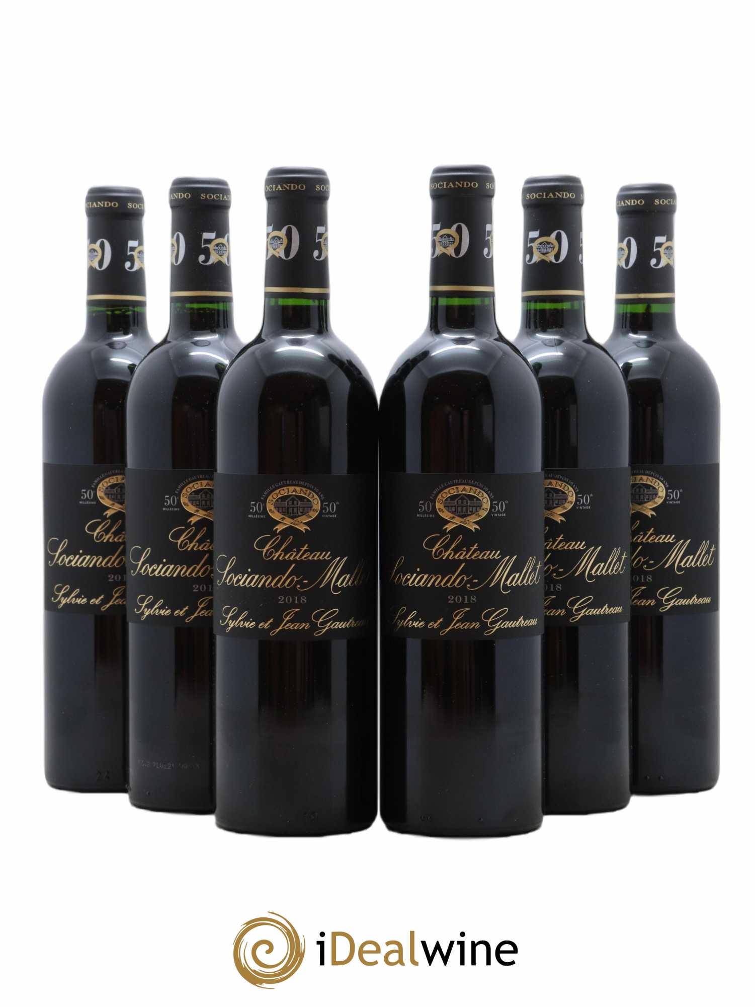 Château Sociando Mallet 2018 - Lot de 6 bouteilles - 0