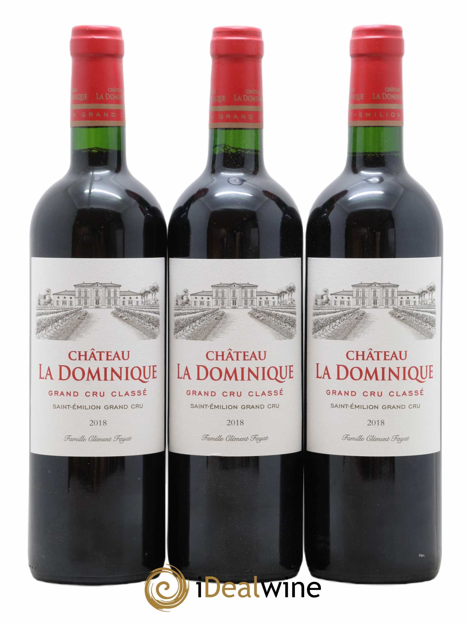 Château la Dominique Grand Cru Classé 2018 - Lot de 6 bouteilles - 1