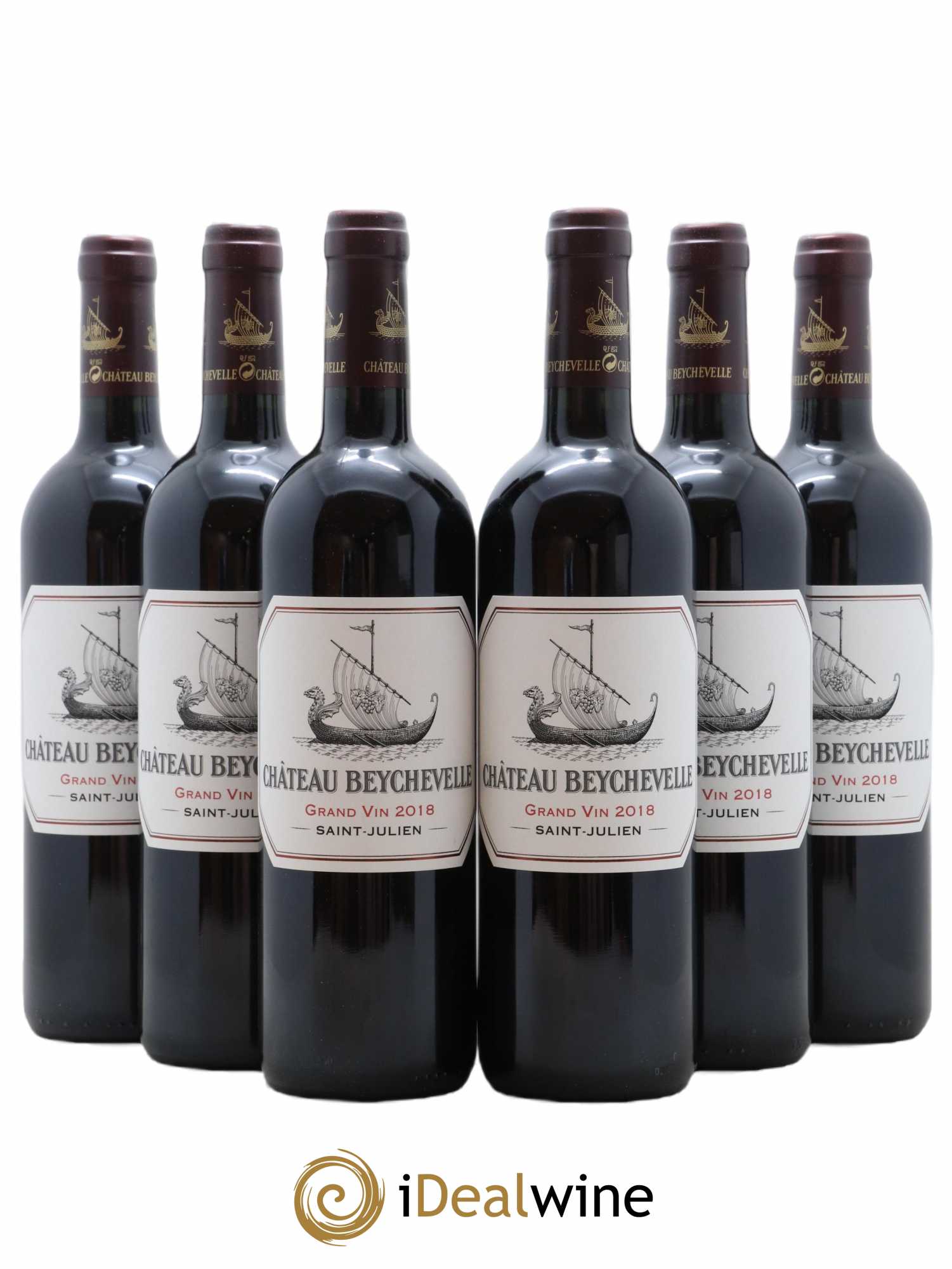 Château Beychevelle 4ème Grand Cru Classé 2018 - Lot de 6 bouteilles - 0