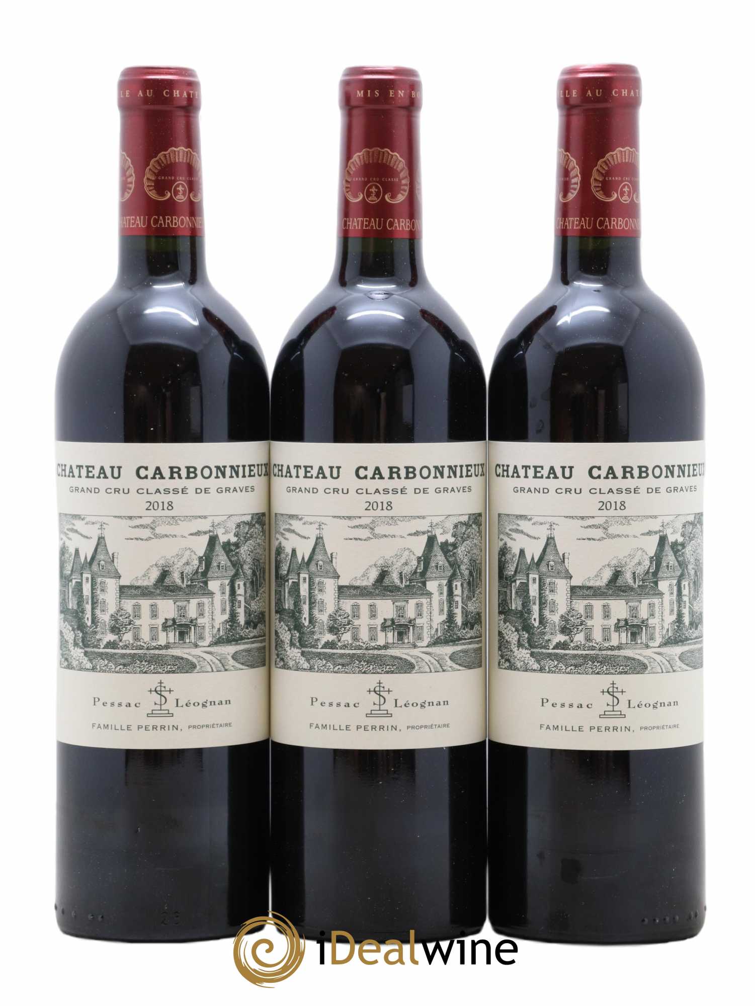 Château Carbonnieux Cru Classé de Graves 2018 - Lot de 6 bouteilles - 1