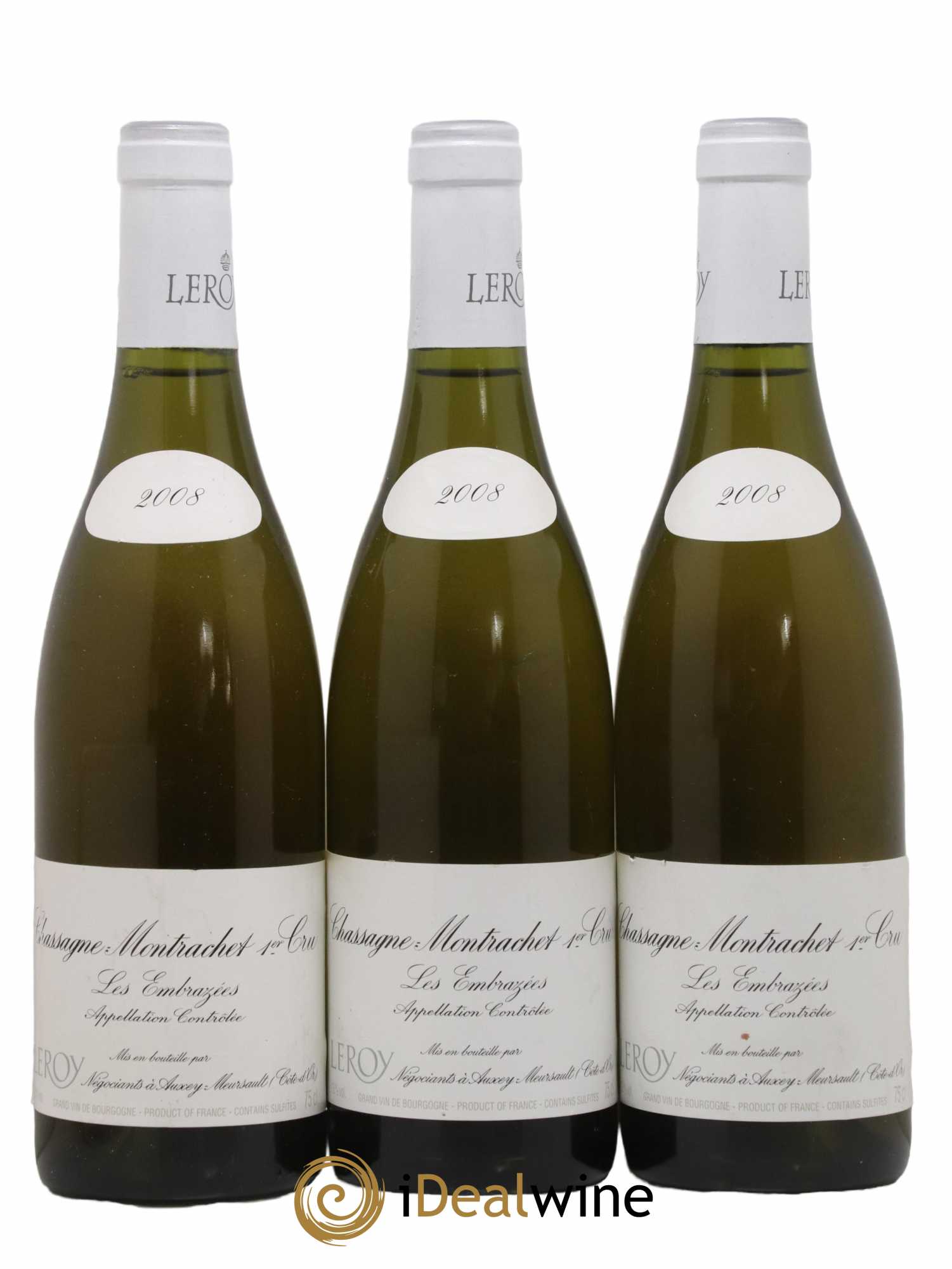 Chassagne-Montrachet 1er Cru 2008 - Posten von 3 Flaschen - 0