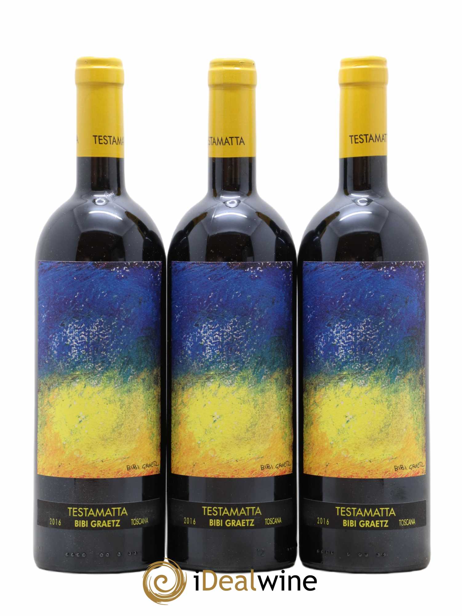 Toscana IGT Testamatta Bibi Graetz 2016 - Lot de 6 bouteilles - 1