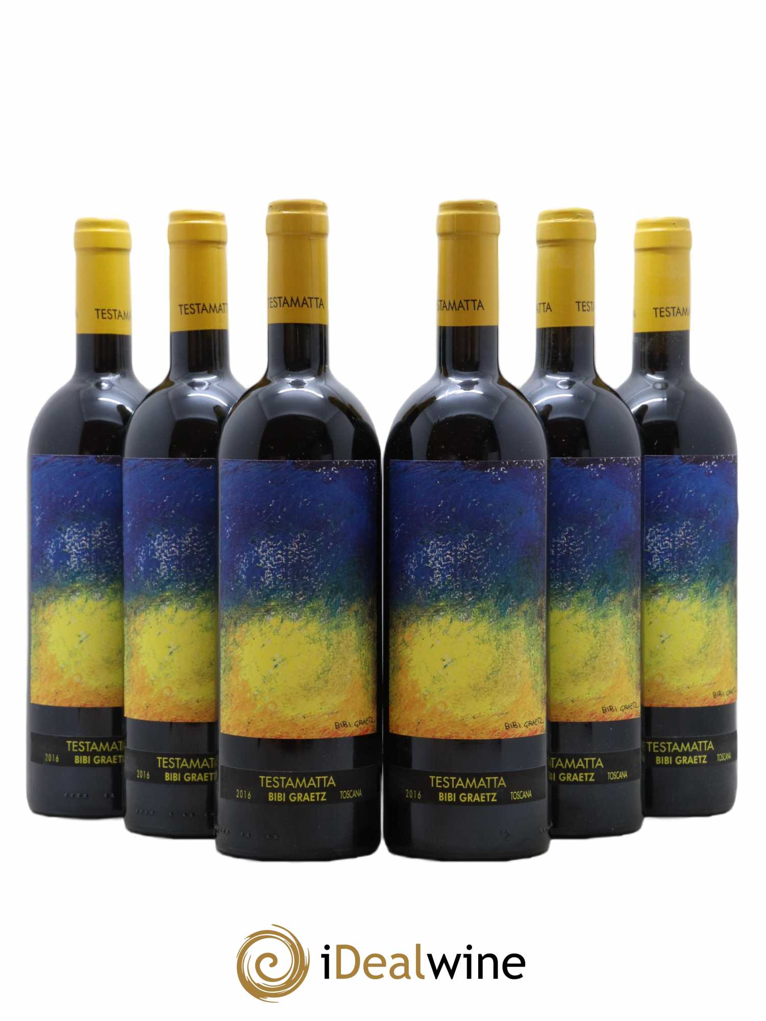 Toscana IGT Testamatta Bibi Graetz 2016 - Lot de 6 bouteilles - 0