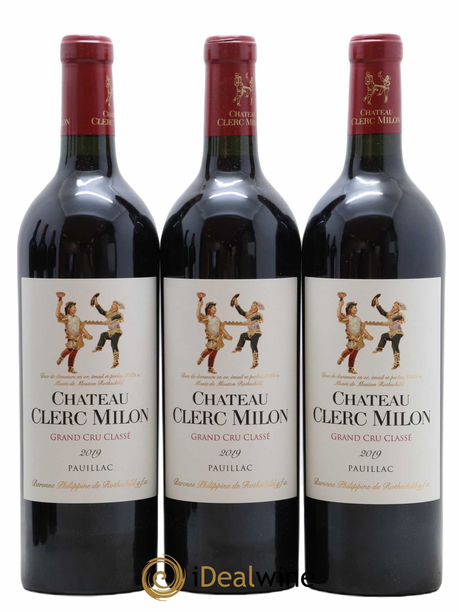 Château Clerc Milon 5ème Grand Cru Classé 2019 - Lot de 6 bouteilles - 1