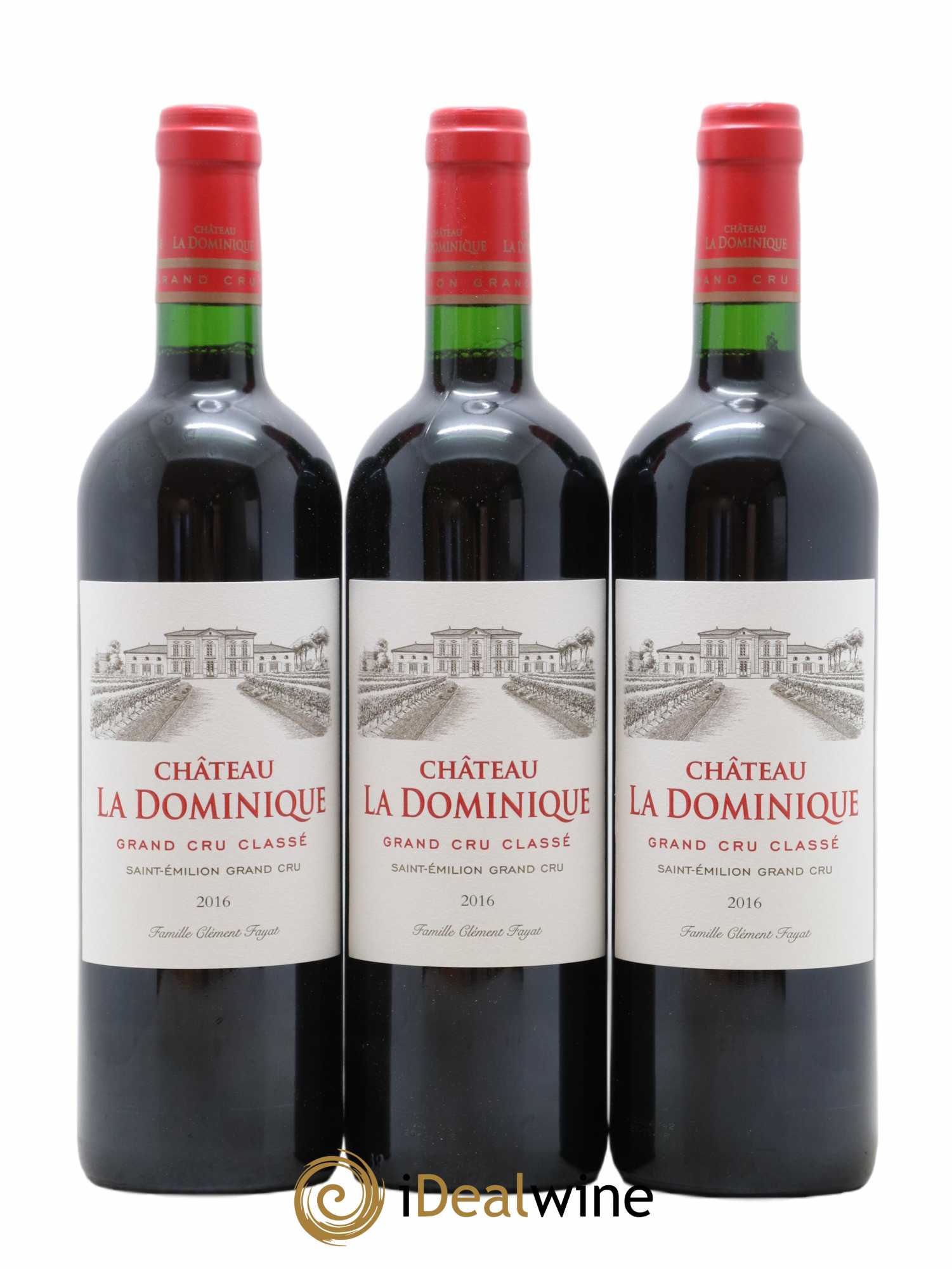 Château la Dominique Grand Cru Classé 2016 - Lot de 6 bouteilles - 1