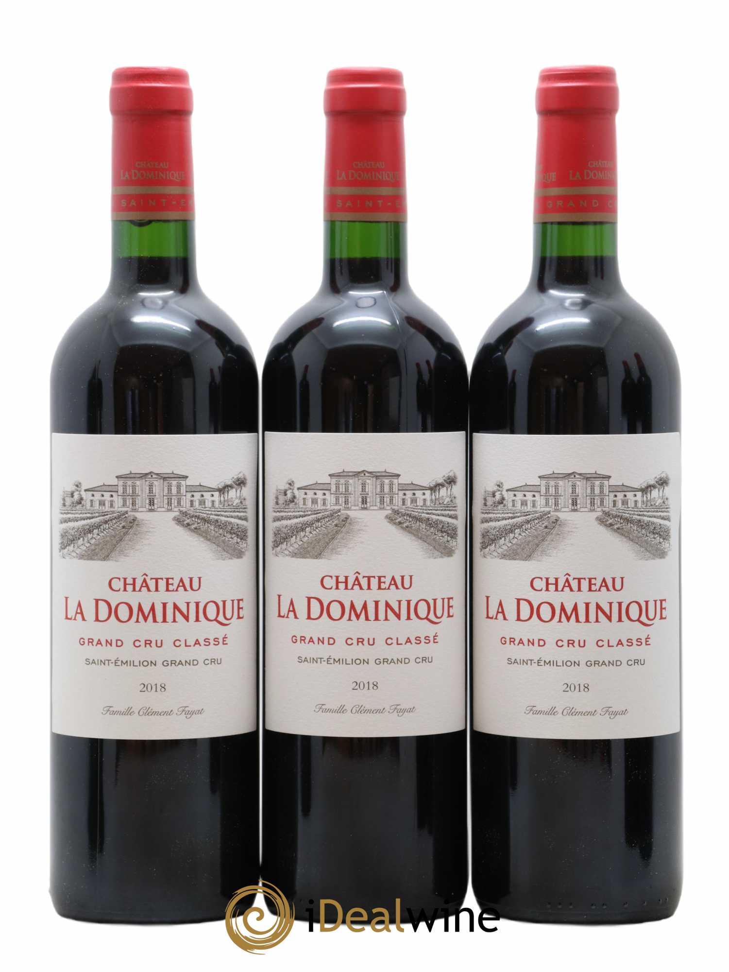Château la Dominique Grand Cru Classé 2018 - Lot de 6 bouteilles - 1