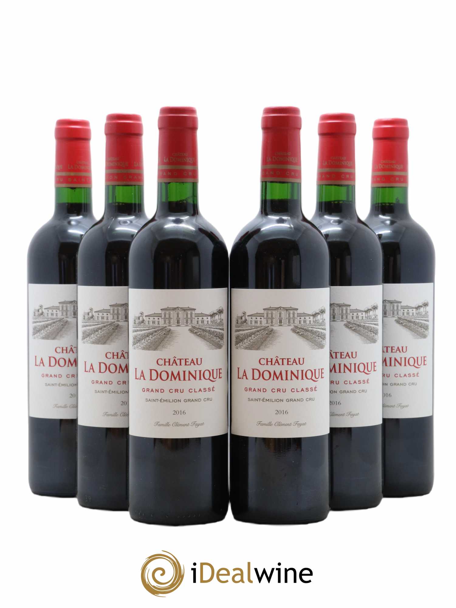 Château la Dominique Grand Cru Classé 2016 - Lot de 6 bouteilles - 0