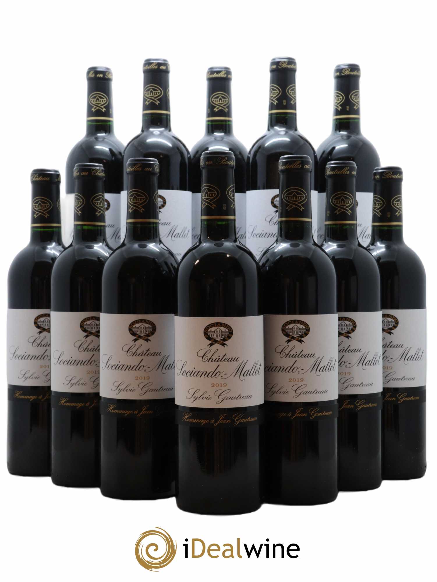 Château Sociando Mallet 2019 - Lot de 12 bouteilles - 0