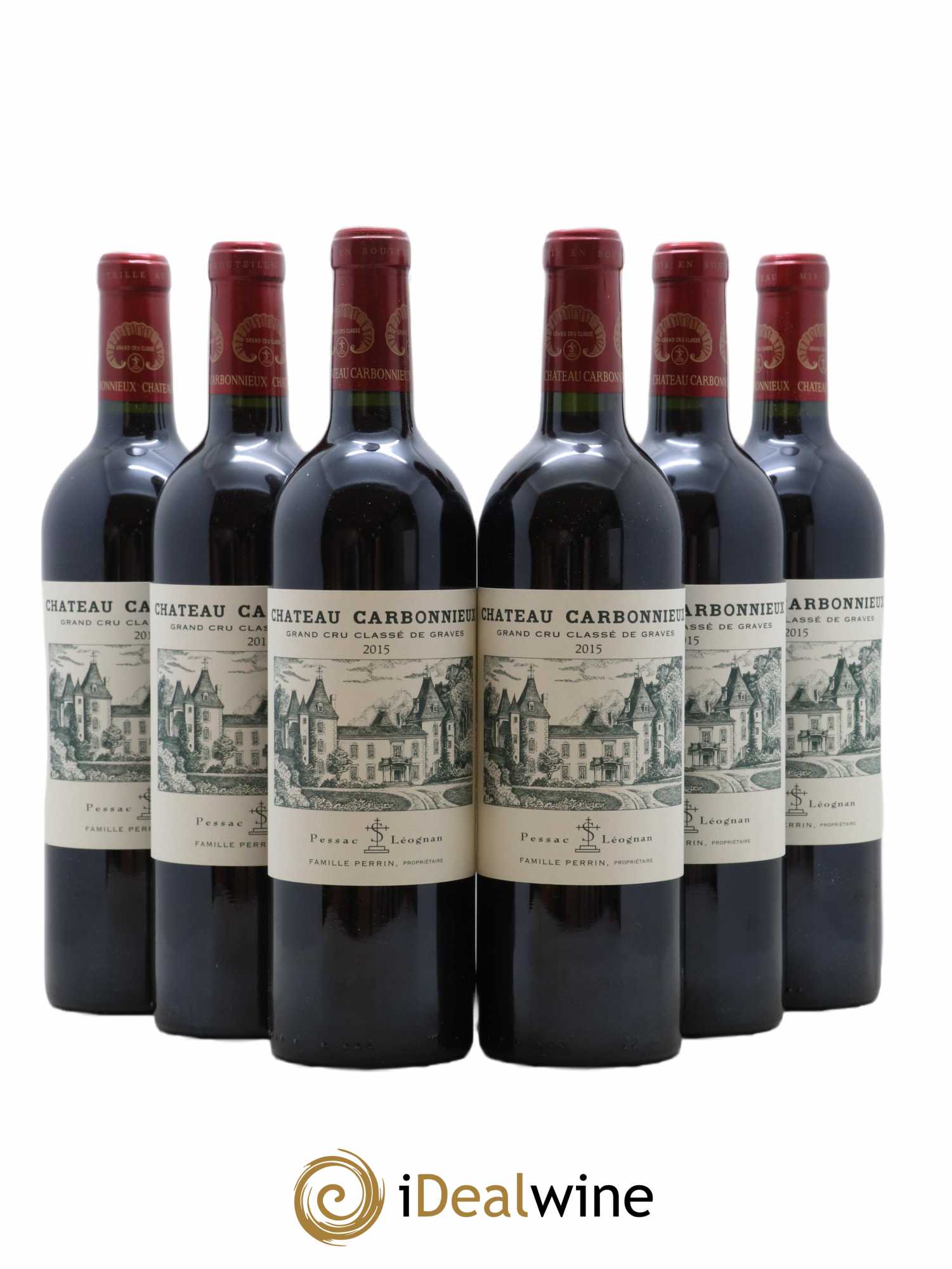 Château Carbonnieux Cru Classé de Graves 2015 - Lot de 6 bouteilles - 0