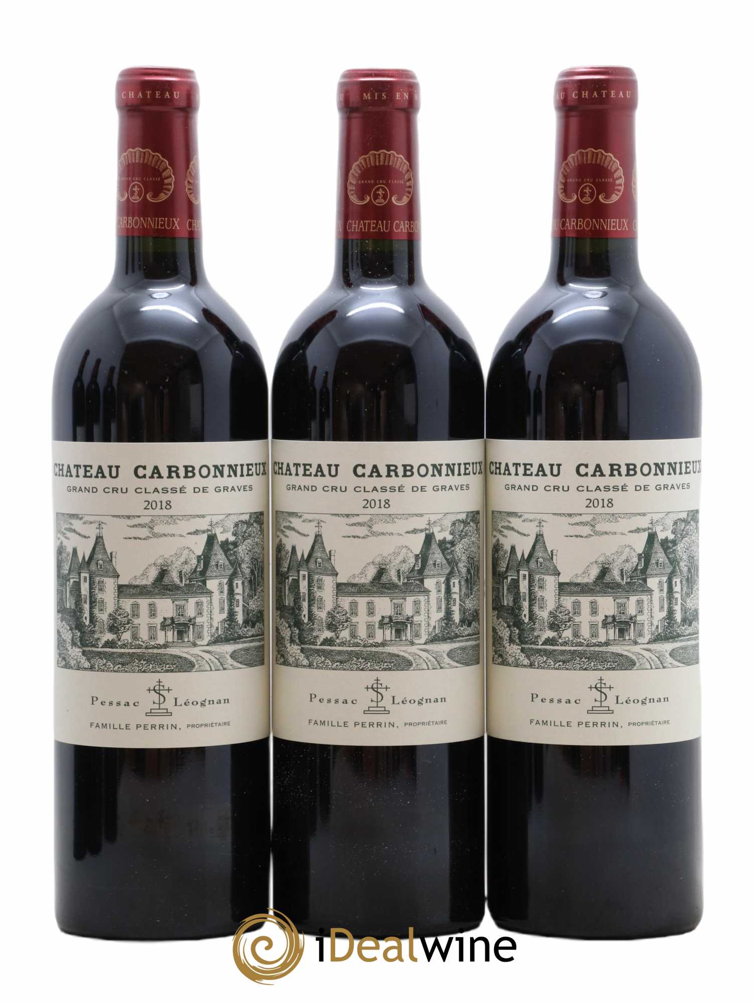 Château Carbonnieux Cru Classé de Graves 2018 - Lot de 6 bouteilles - 1