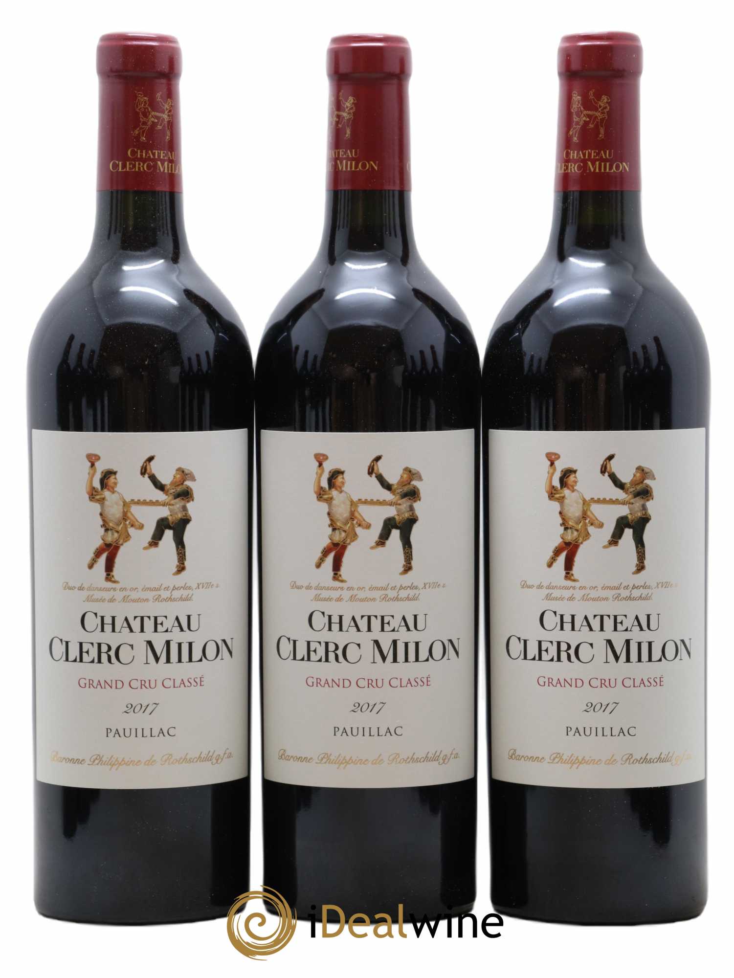 Château Clerc Milon 5ème Grand Cru Classé 2017 - Lot de 12 bouteilles - 1